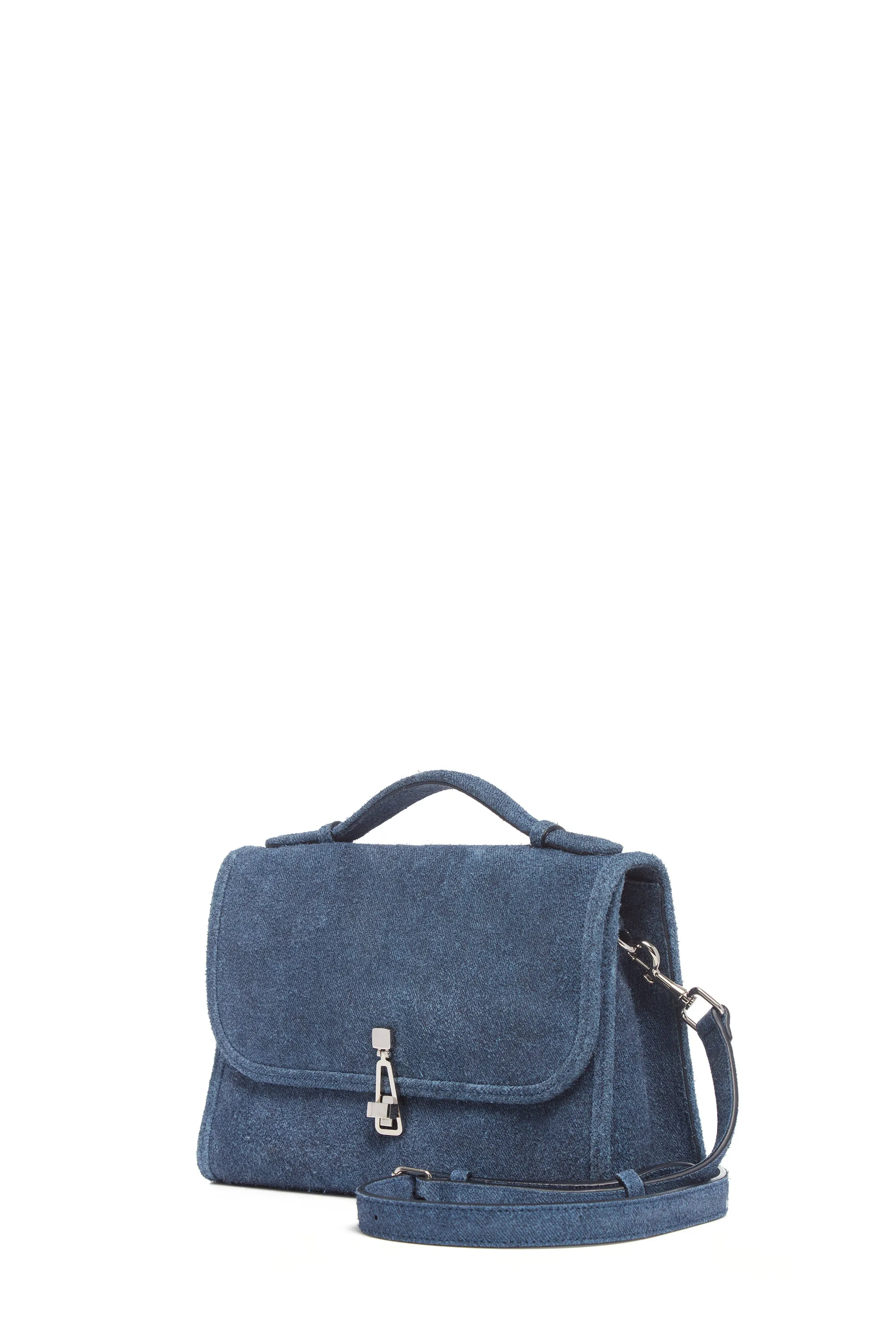 Medium Leonora Flap Bag in Light Blue Suede Denim sold by Gabriela Hearst product image thumbnail 2
