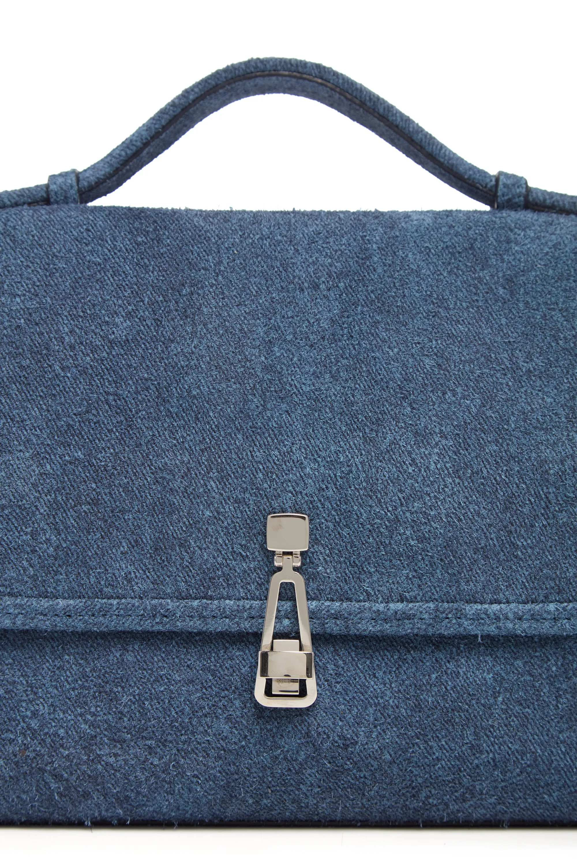 Medium Leonora Flap Bag in Light Blue Suede Denim sold by Gabriela Hearst product image thumbnail 4