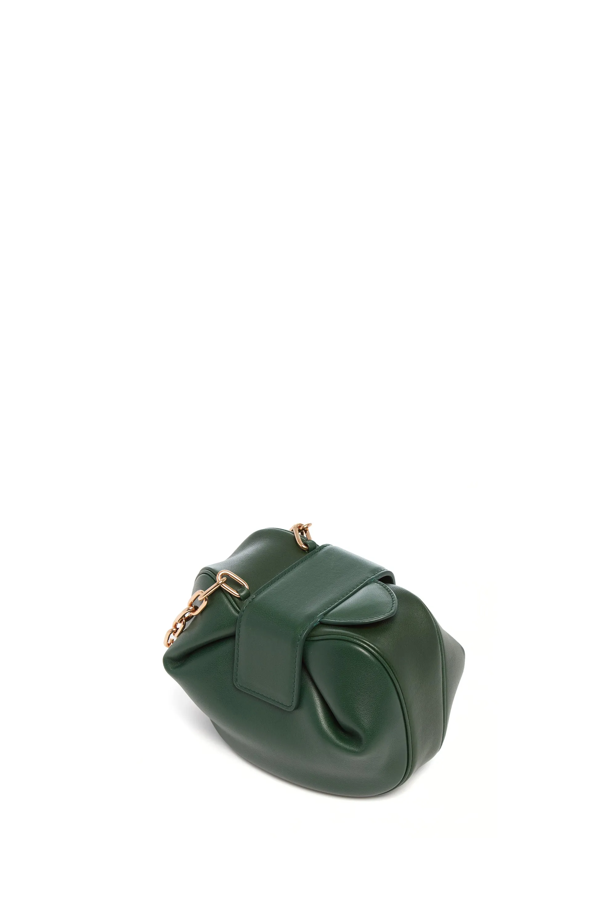 Soft Demi Clutch with Chain in English Green & Fluorescent Green Nappa Leather sold by Gabriela Hearst product image thumbnail 4