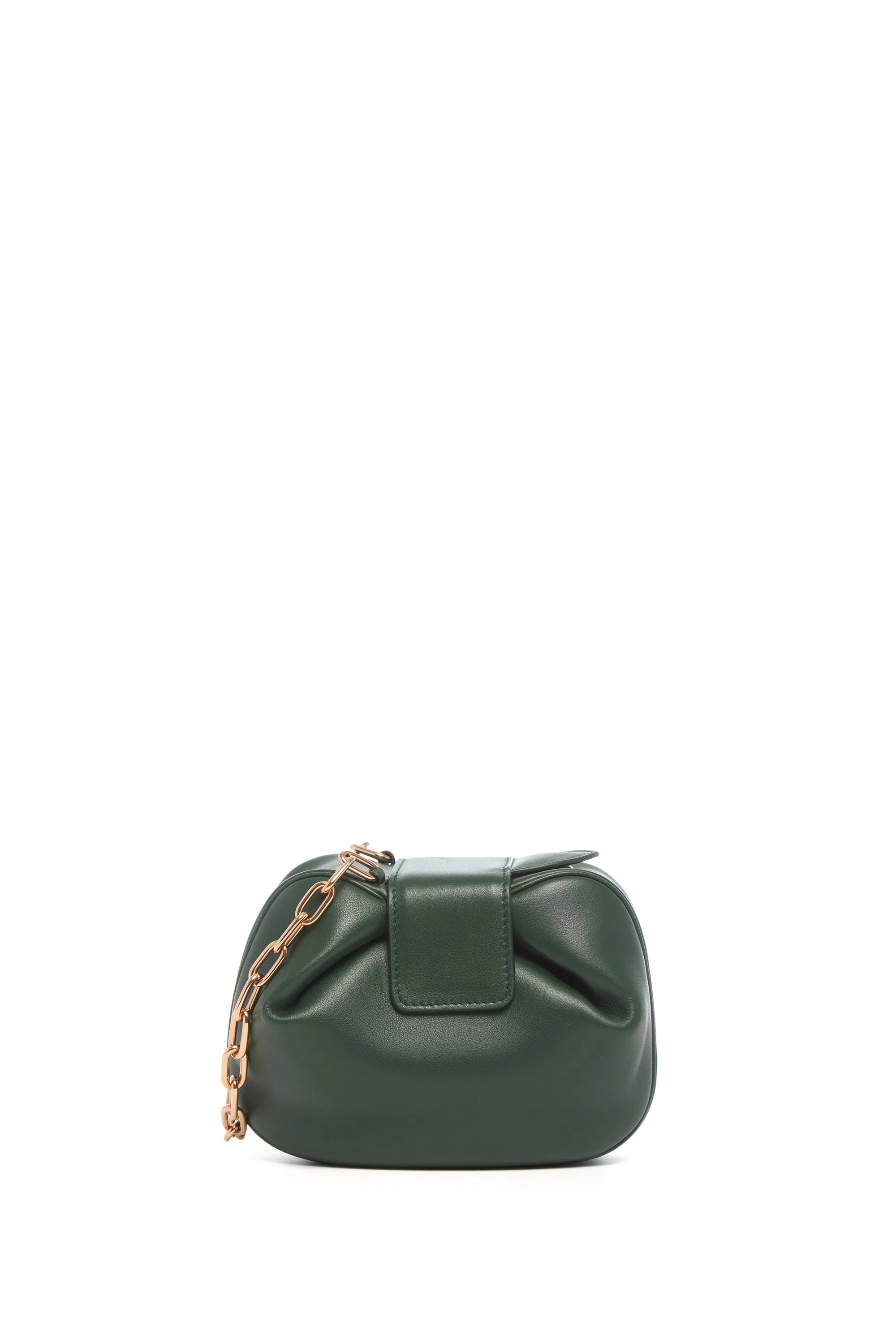 Soft Demi Clutch with Chain in English Green & Fluorescent Green Nappa Leather sold by Gabriela Hearst product image thumbnail 3