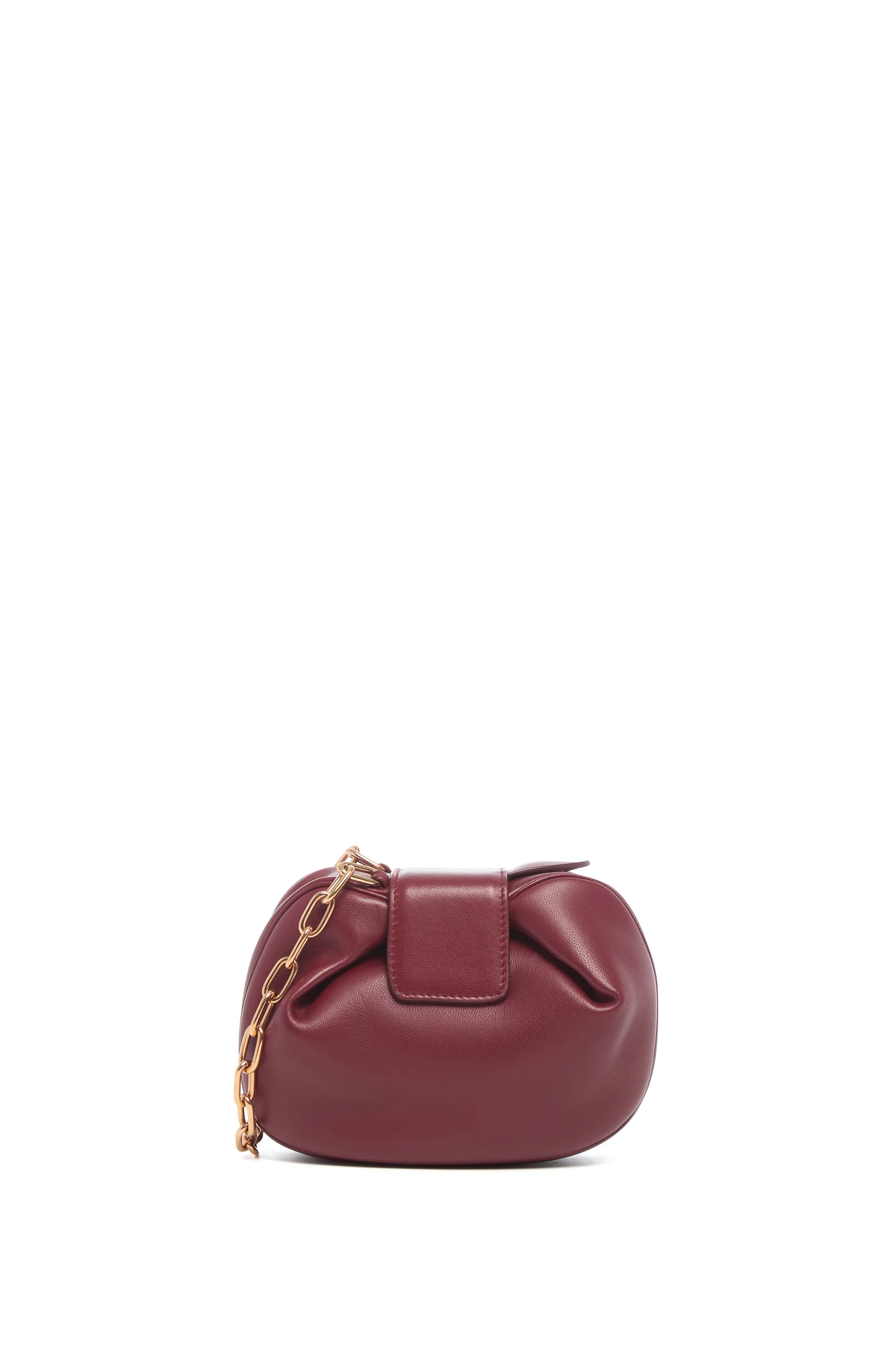 Soft Demi Clutch with Chain in Bordeaux & Fuchsia Nappa Leather sold by Gabriela Hearst product image thumbnail 3