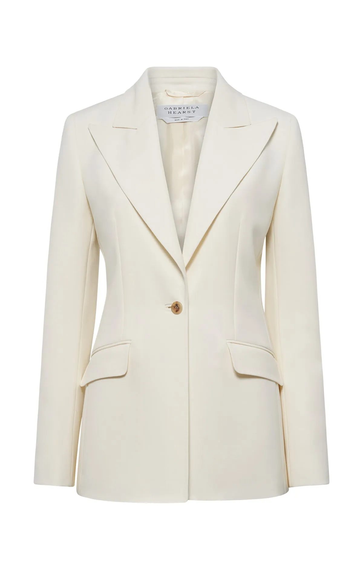 Leiva Blazer in Ivory Sportswear Wool sold by Gabriela Hearst