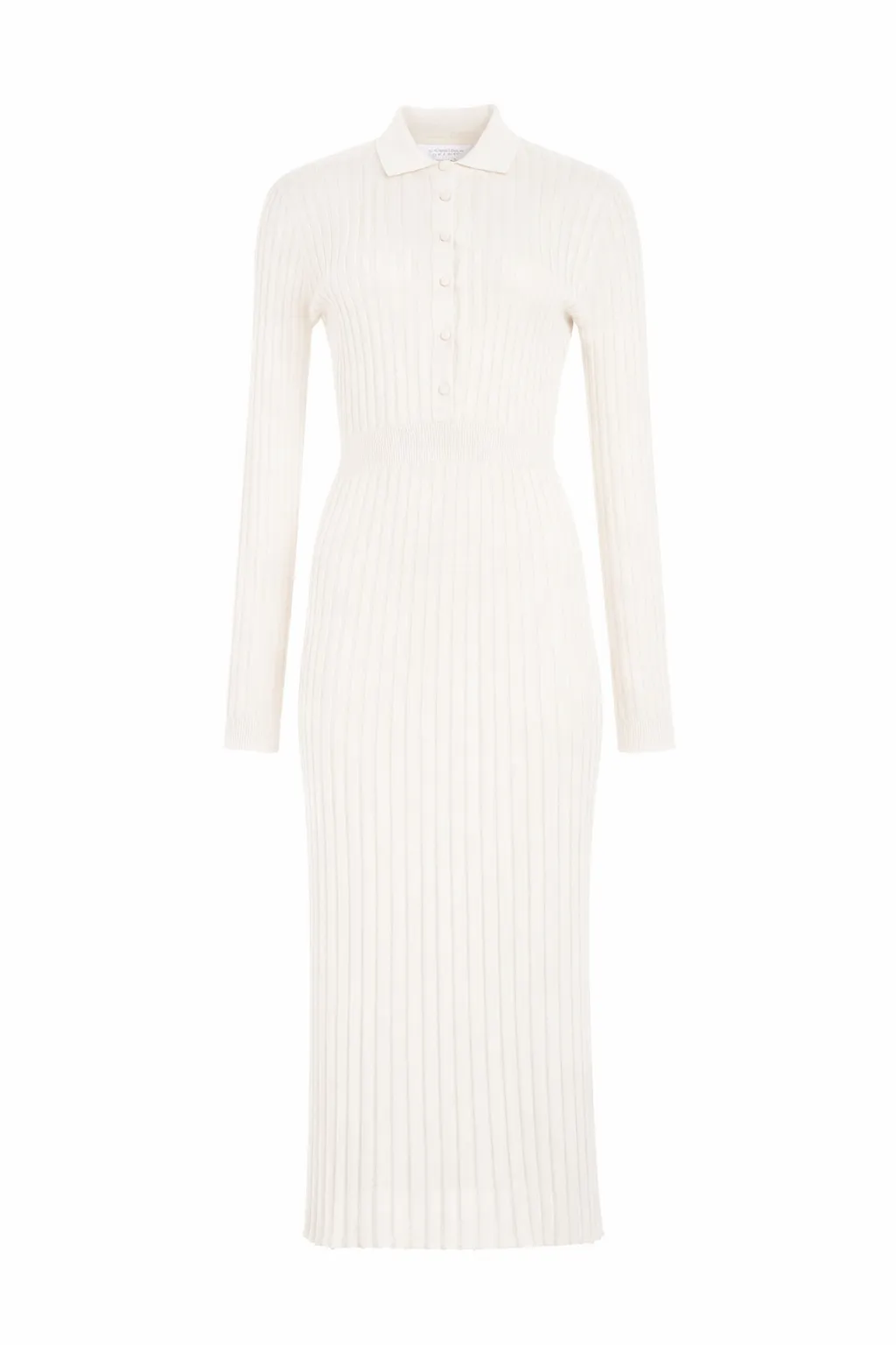Ardor Knit Maxi Dress in Ivory Cashmere Silk sold by Gabriela Hearst