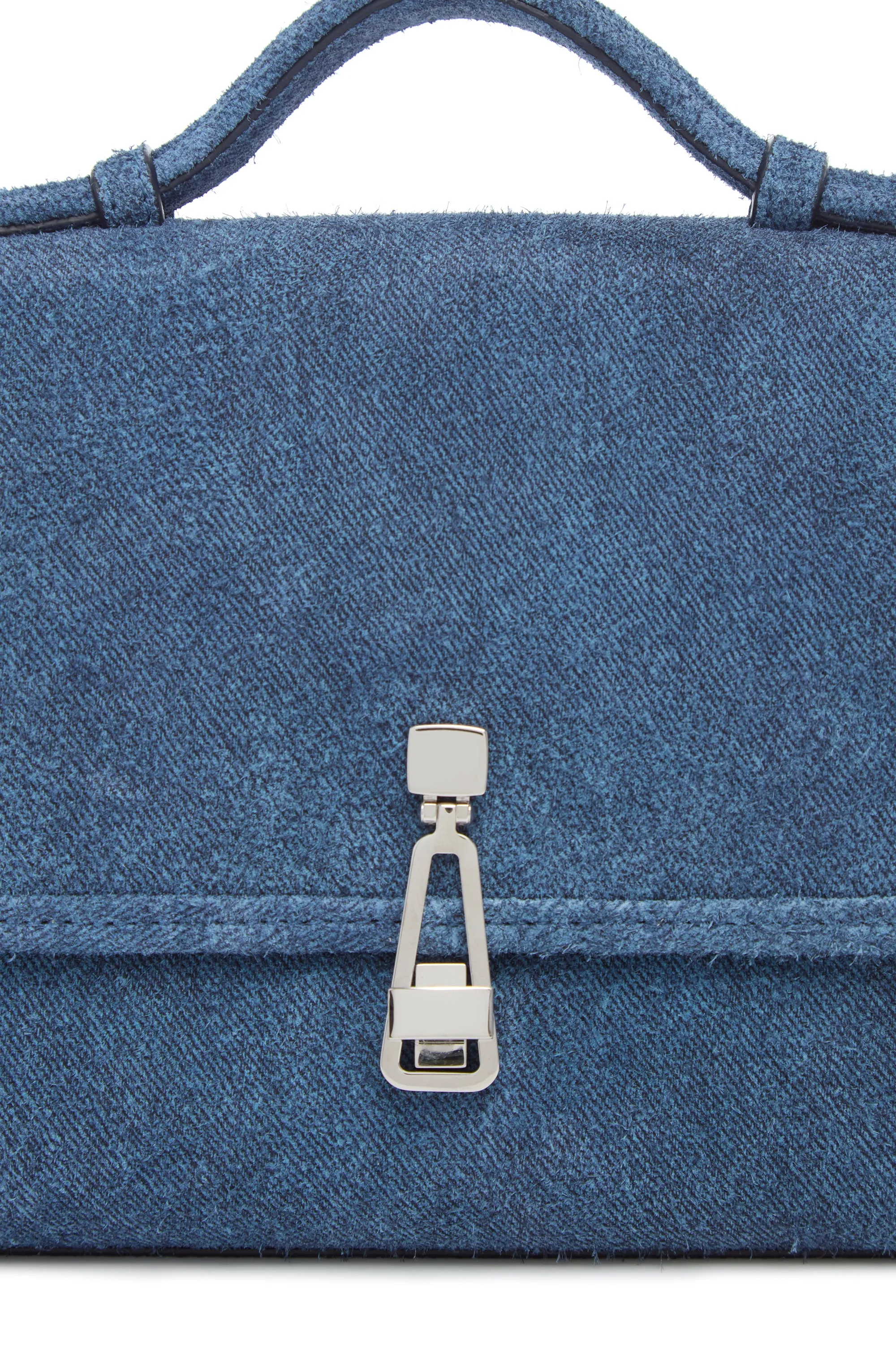 Small Leonora Flap Bag in Light Blue Suede Denim sold by Gabriela Hearst product image thumbnail 5