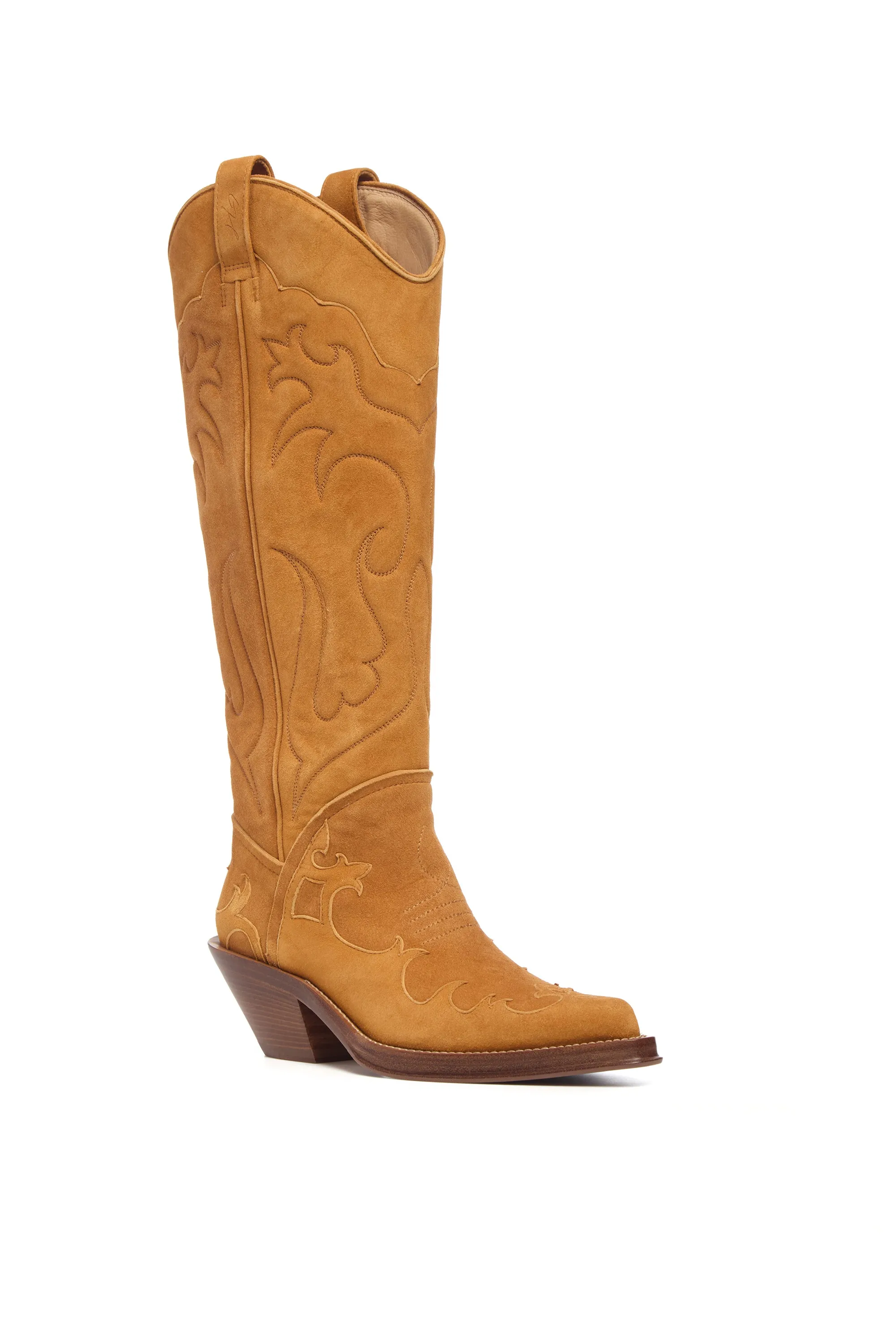 Capitana Cowboy Boot in Cashew Suede sold by Gabriela Hearst product image thumbnail 2
