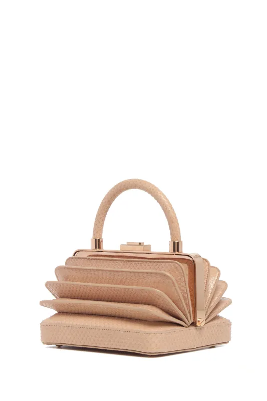 Diana Bag in Nude Snakeskin made by Gabriela Hearst