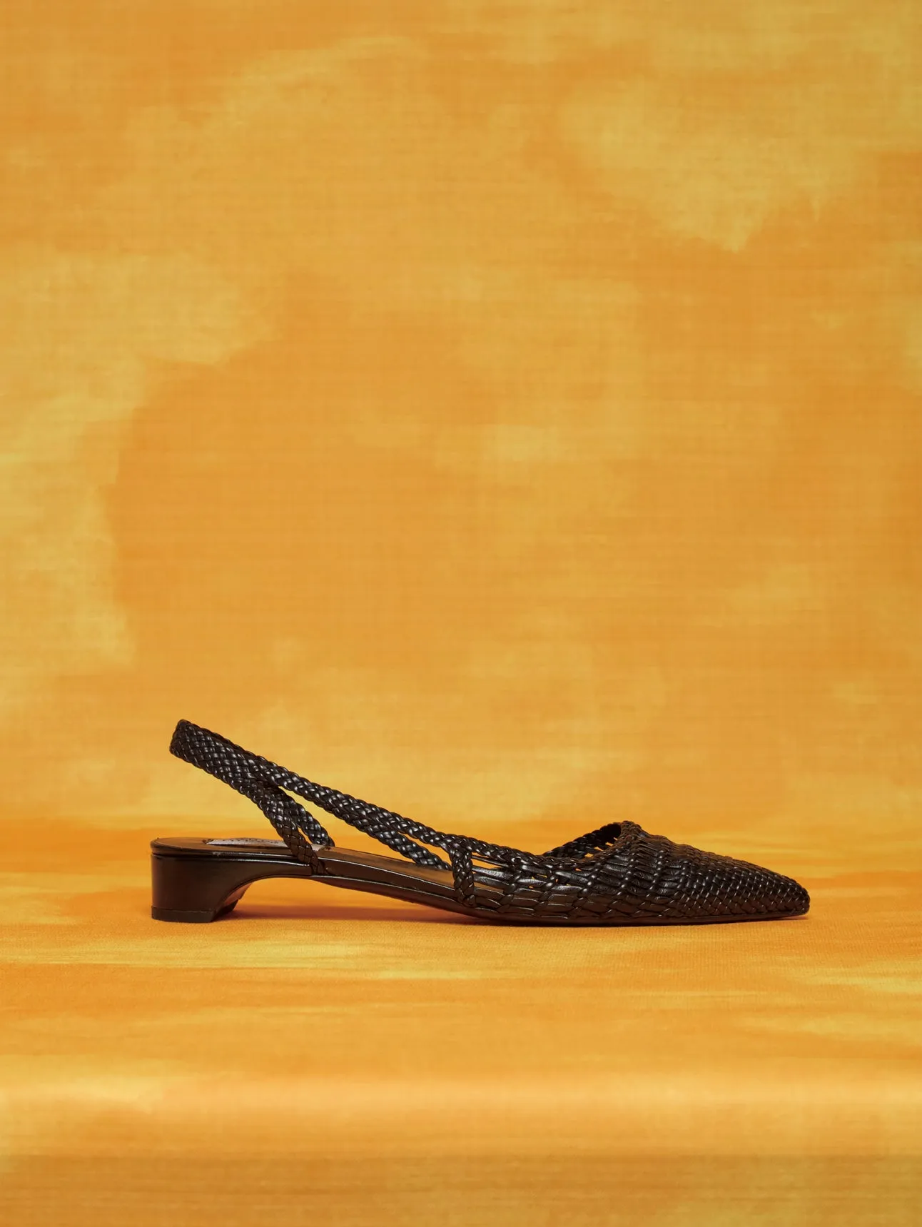 Perro Braided Slingback Pump in Black Leather sold by Gabriela Hearst product image thumbnail 4