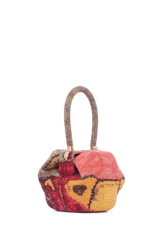 Demi Bag in Earth Multi Crochet Cashmere made by Gabriela Hearst