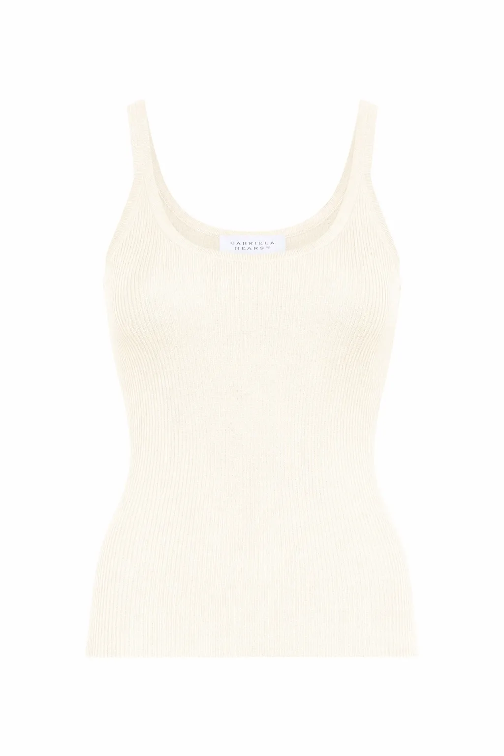 Cinxia Knit Tank in Off White Cashmere Silk sold by Gabriela Hearst