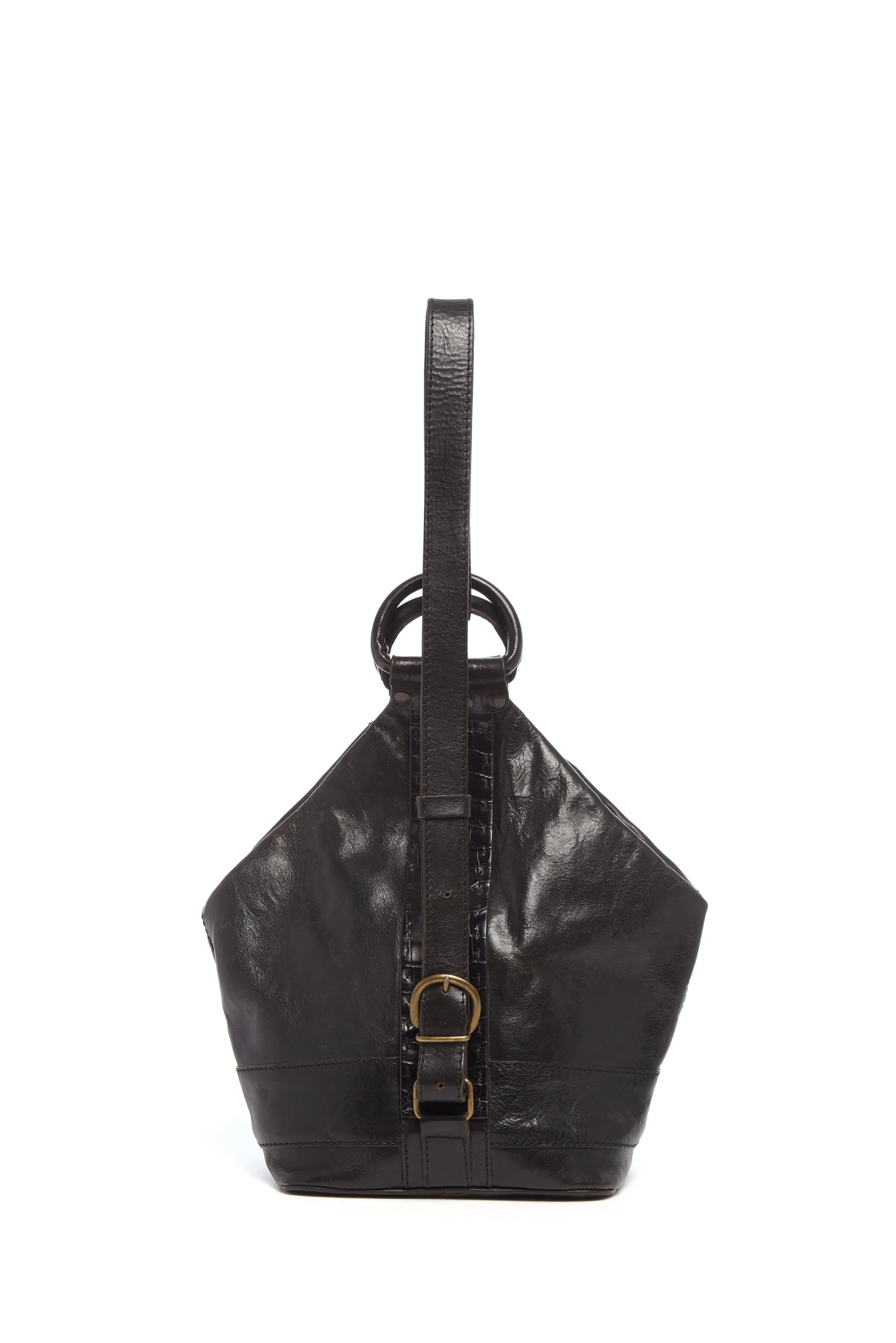 Vintage No.1 Backpack in Black Nappa & Crocodile Leather sold by Gabriela Hearst product image thumbnail 4