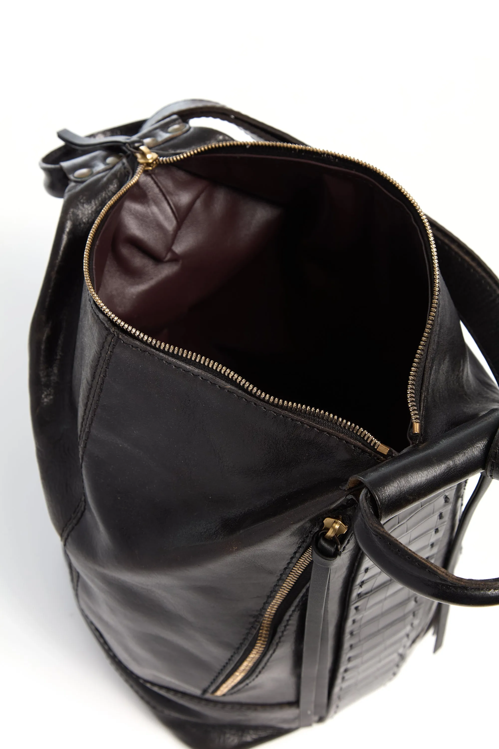 Vintage No.1 Backpack in Black Nappa & Crocodile Leather sold by Gabriela Hearst product image thumbnail 5