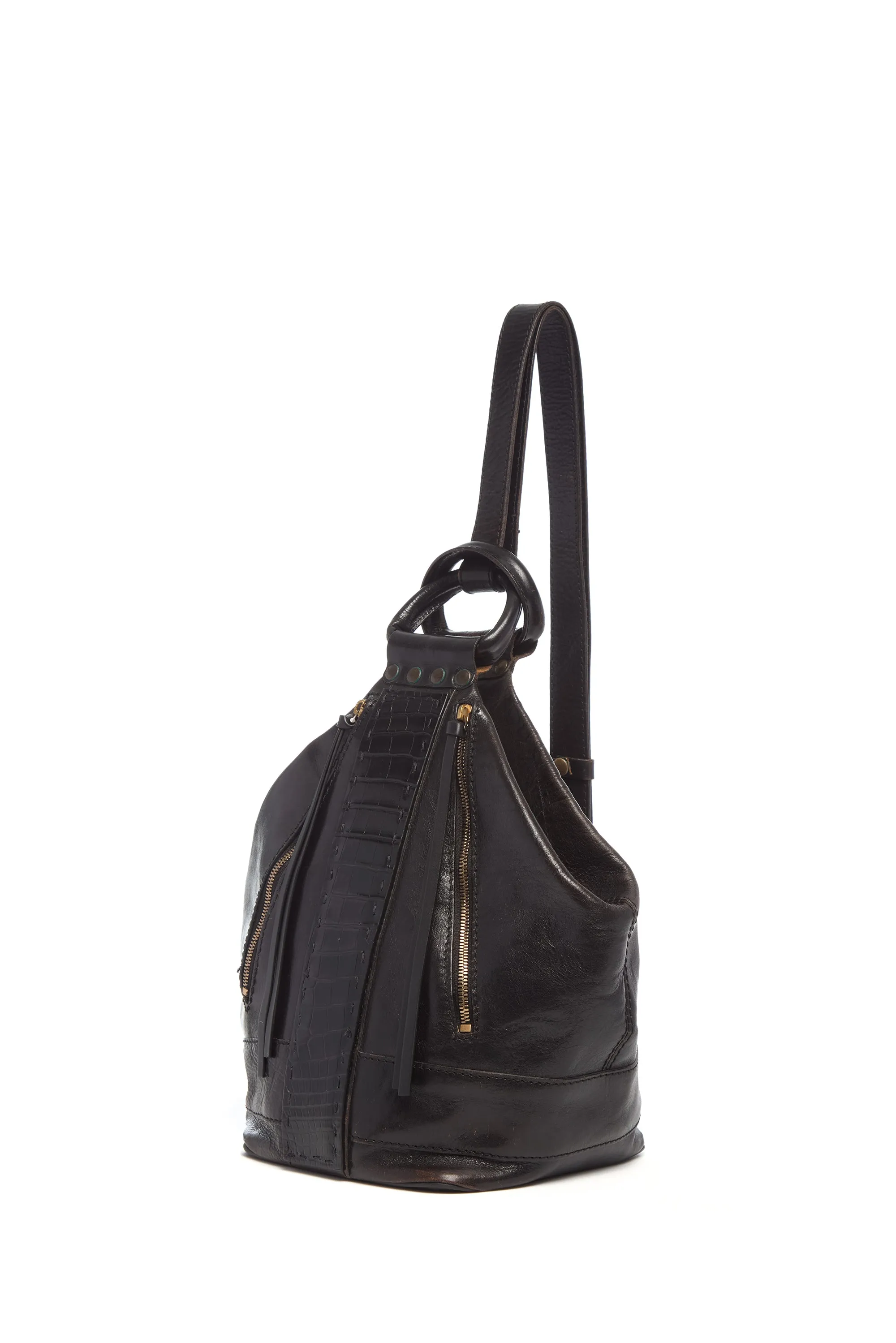 Vintage No.1 Backpack in Black Nappa & Crocodile Leather sold by Gabriela Hearst product image thumbnail 3