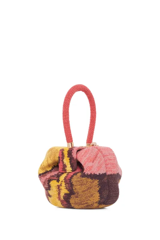 Demi Bag in Fire Multi Crochet Cashmere sold by Gabriela Hearst