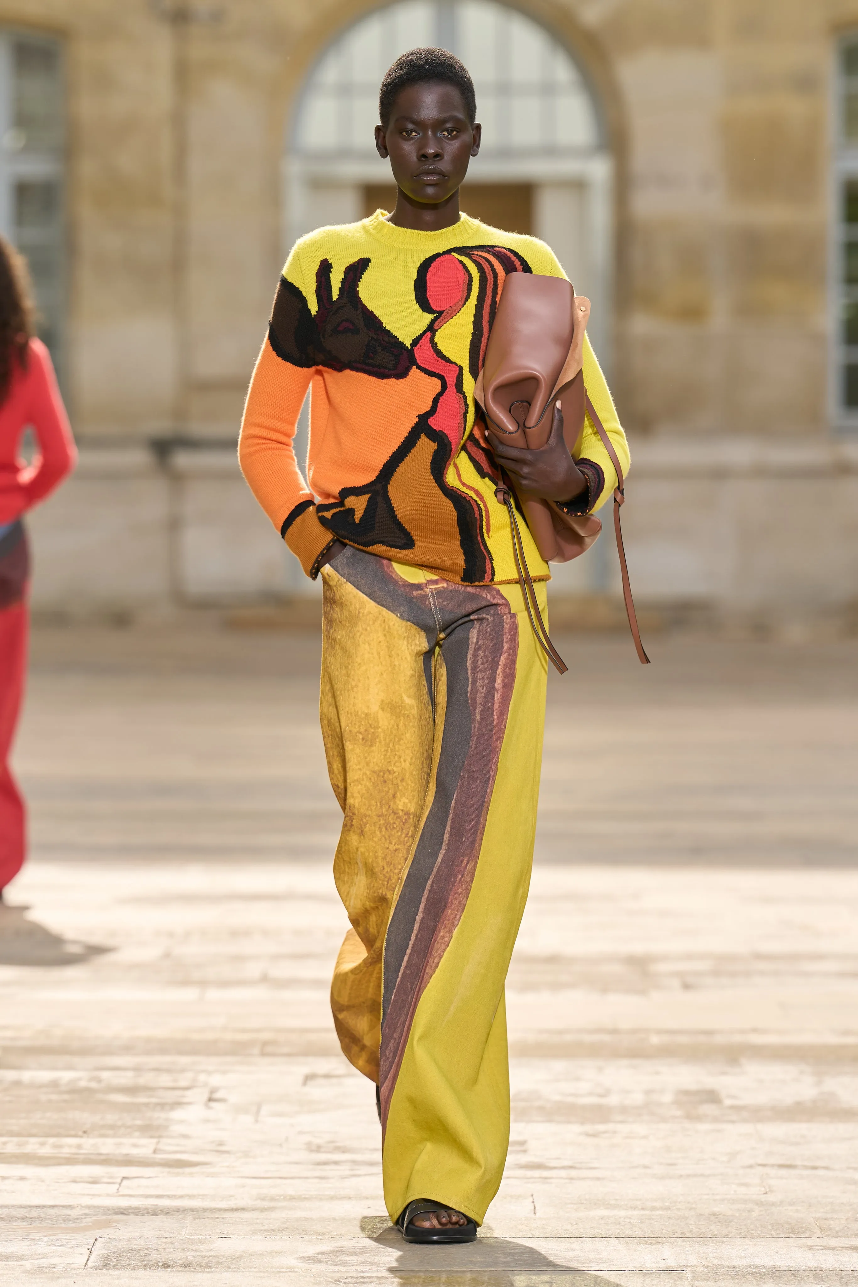 Daneth Knit Sweater in Earth Multi Cashmere sold by Gabriela Hearst product image thumbnail 2