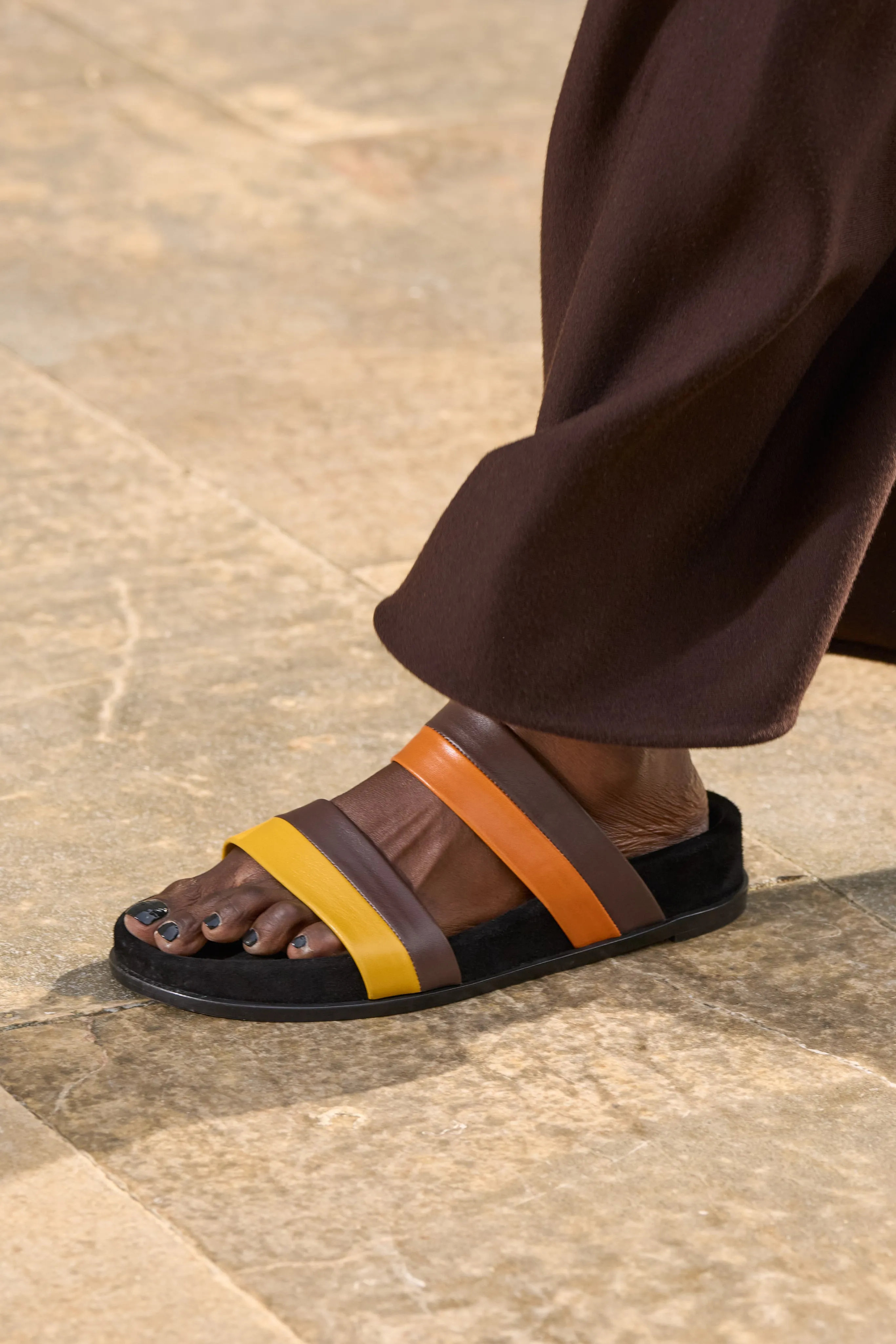 Low Striker Flat Sandal in Burnt Sienna Multi Leather sold by Gabriela Hearst product image thumbnail 2