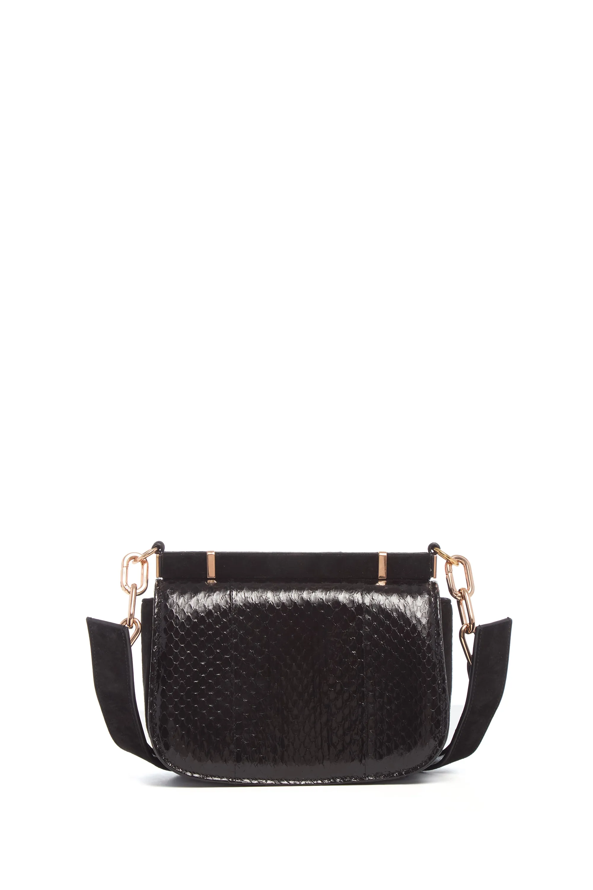 Small Dern Crossbody Bag in Black Snakeskin & Suede sold by Gabriela Hearst product image thumbnail 4
