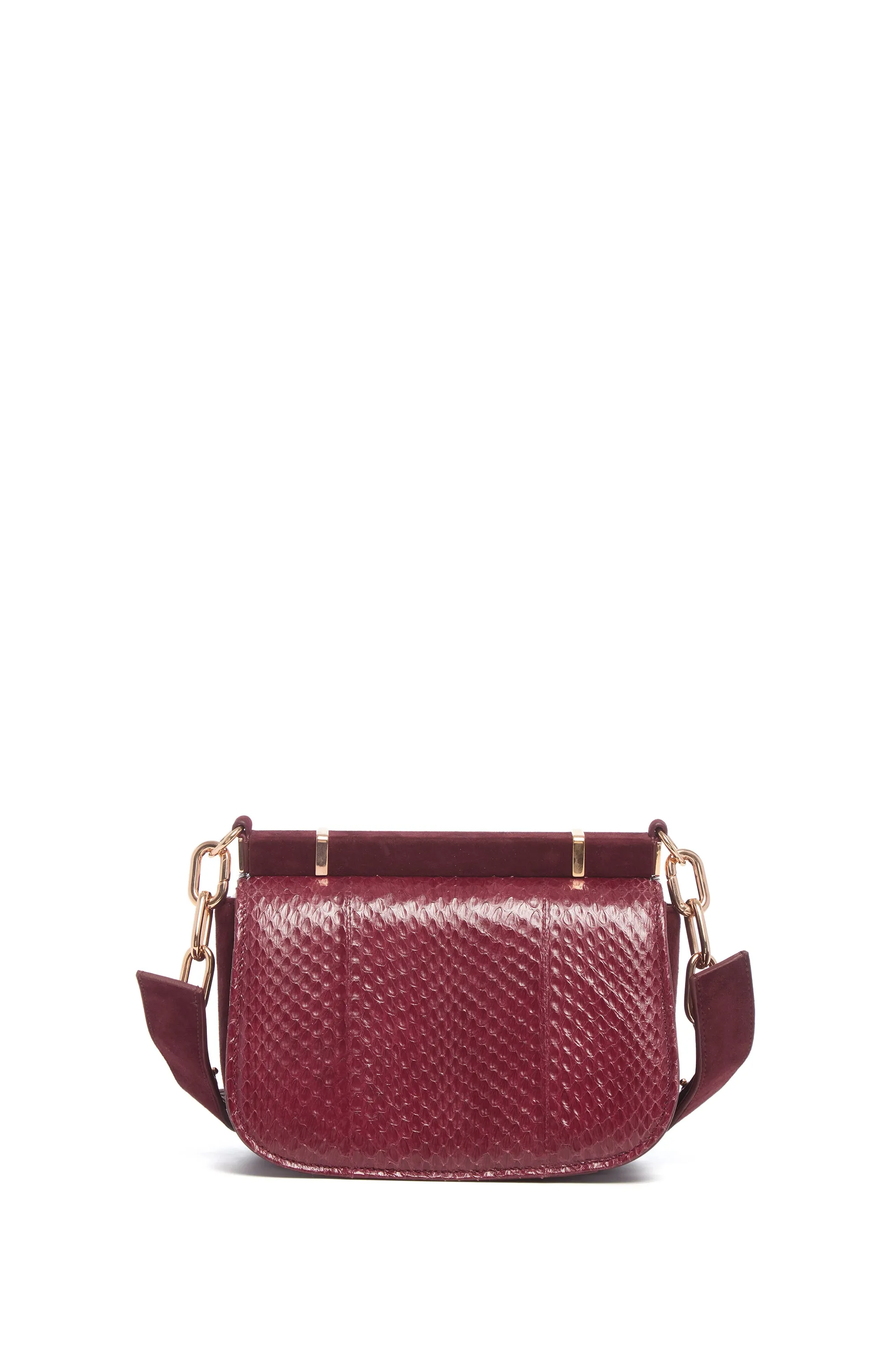 Small Dern Crossbody Bag in Bordeaux Snakeskin & Suede sold by Gabriela Hearst product image thumbnail 3