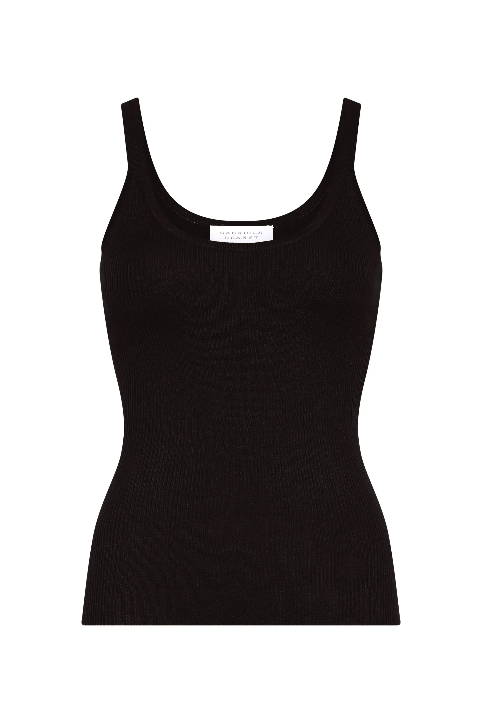 Cinxia Knit Tank Top in Black Cashmere Silk sold by Gabriela Hearst