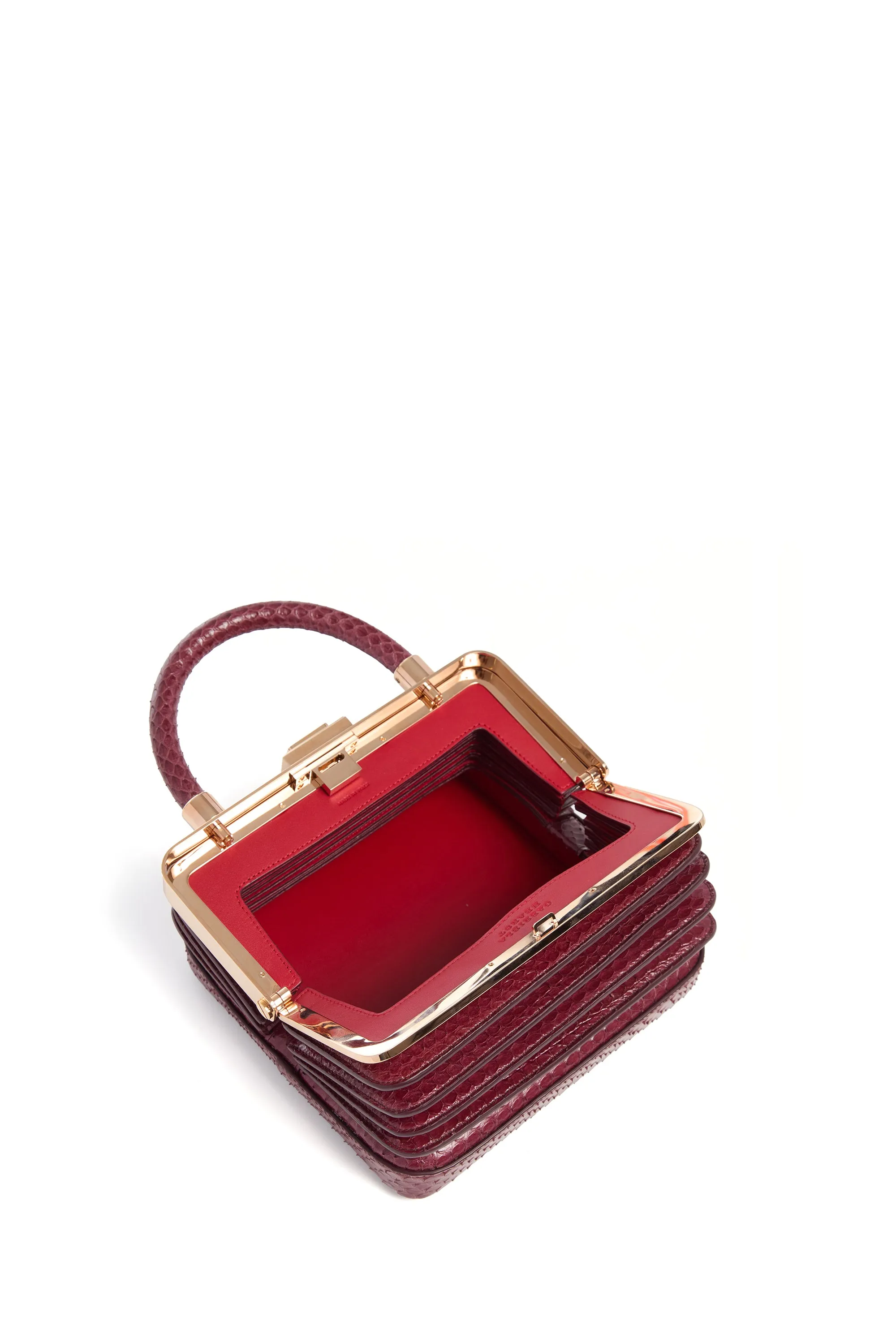 Diana Bag in Bordeaux Snakeskin sold by Gabriela Hearst product image thumbnail 5