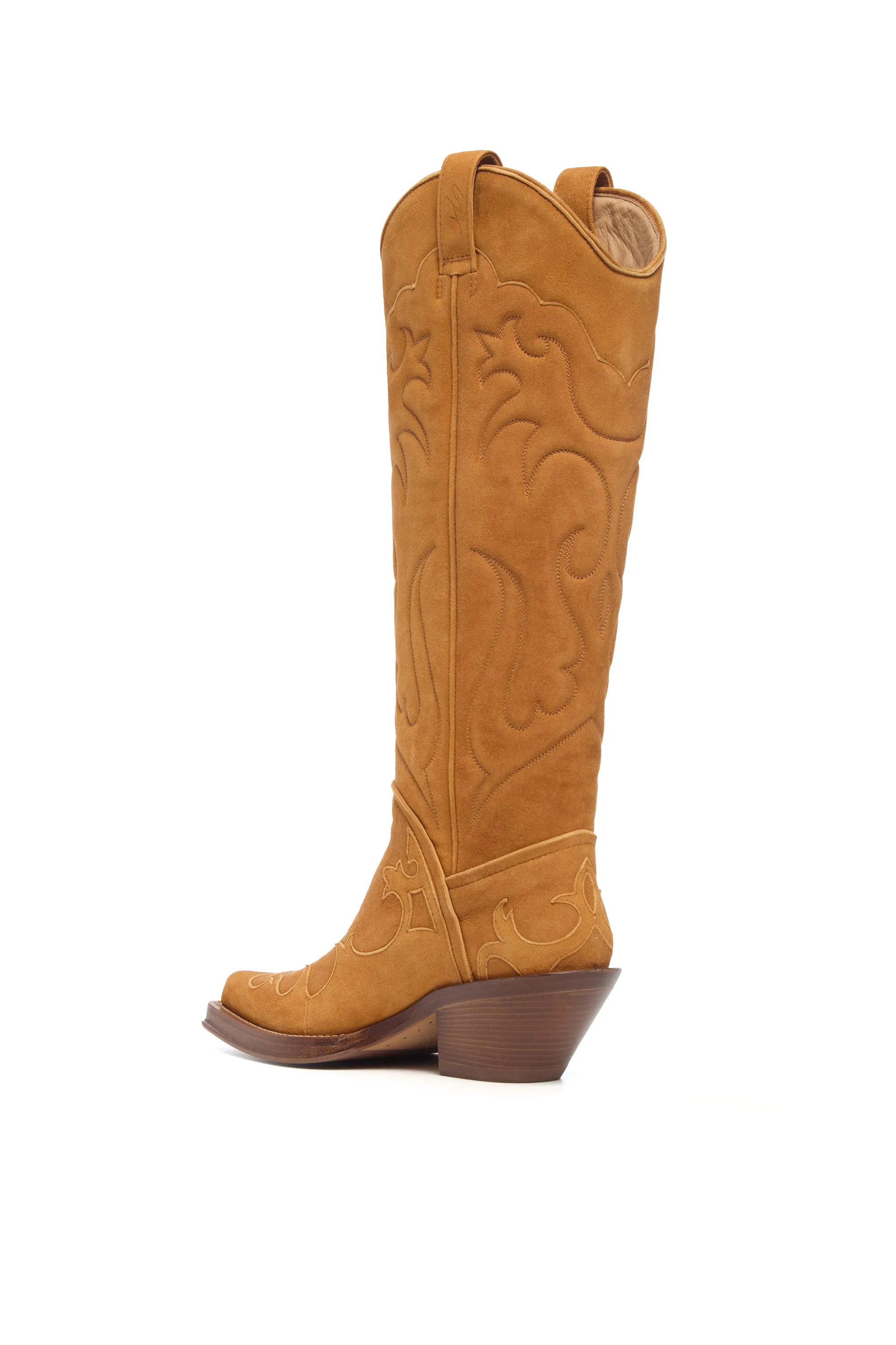 Capitana Cowboy Boot in Cashew Suede sold by Gabriela Hearst product image thumbnail 3