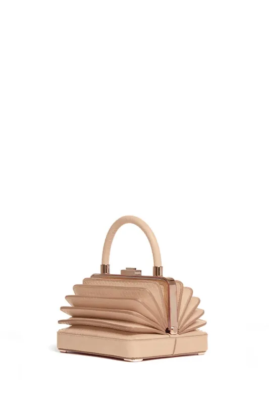 Small Diana Bag in Nude Snakeskin made by Gabriela Hearst