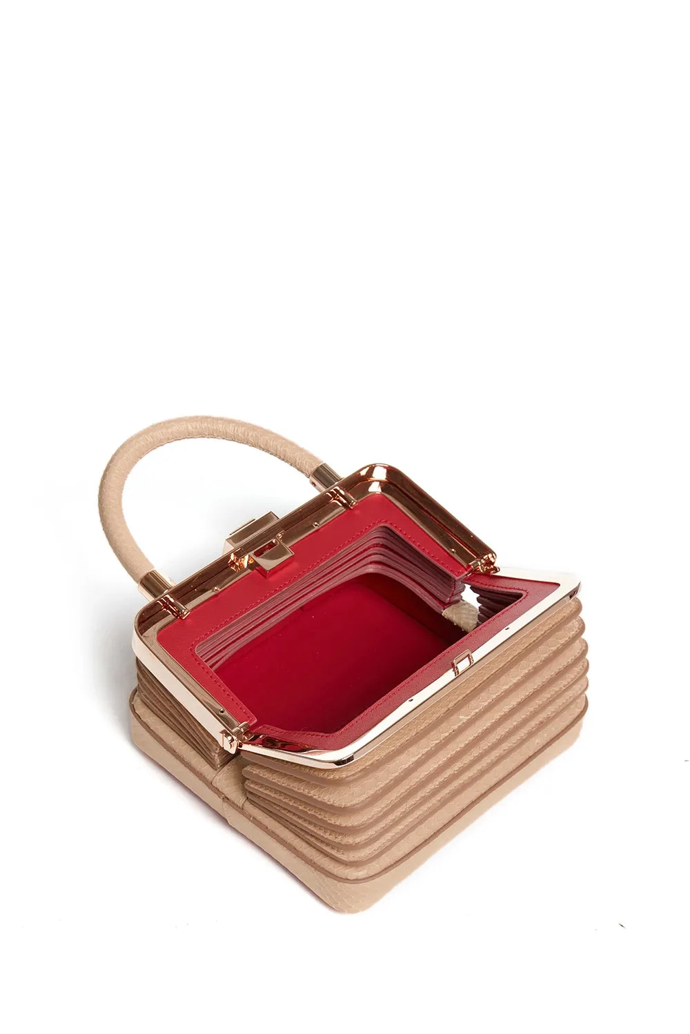 Small Diana Bag in Nude Snakeskin sold by Gabriela Hearst product image thumbnail 4