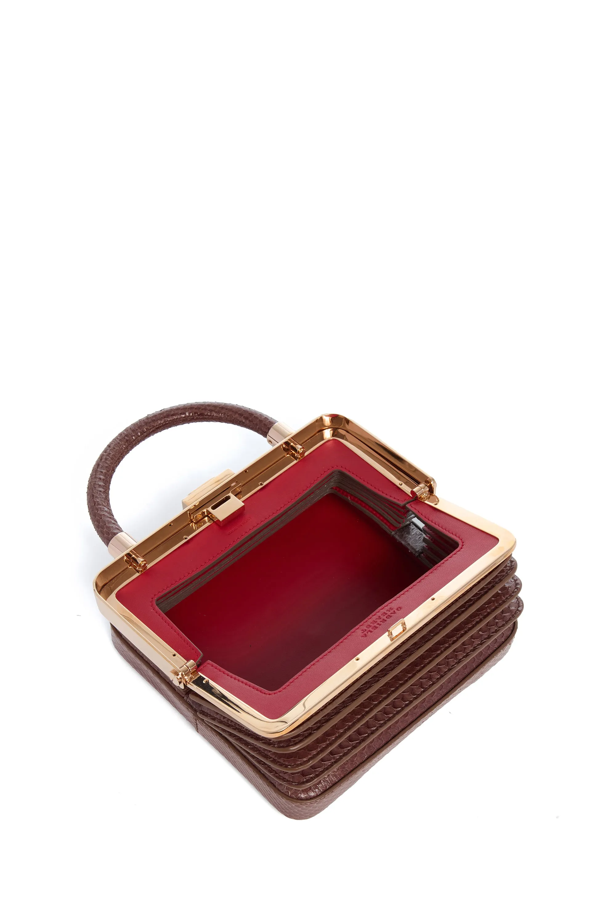 Diana Bag in Chocolate Snakeskin sold by Gabriela Hearst product image thumbnail 5