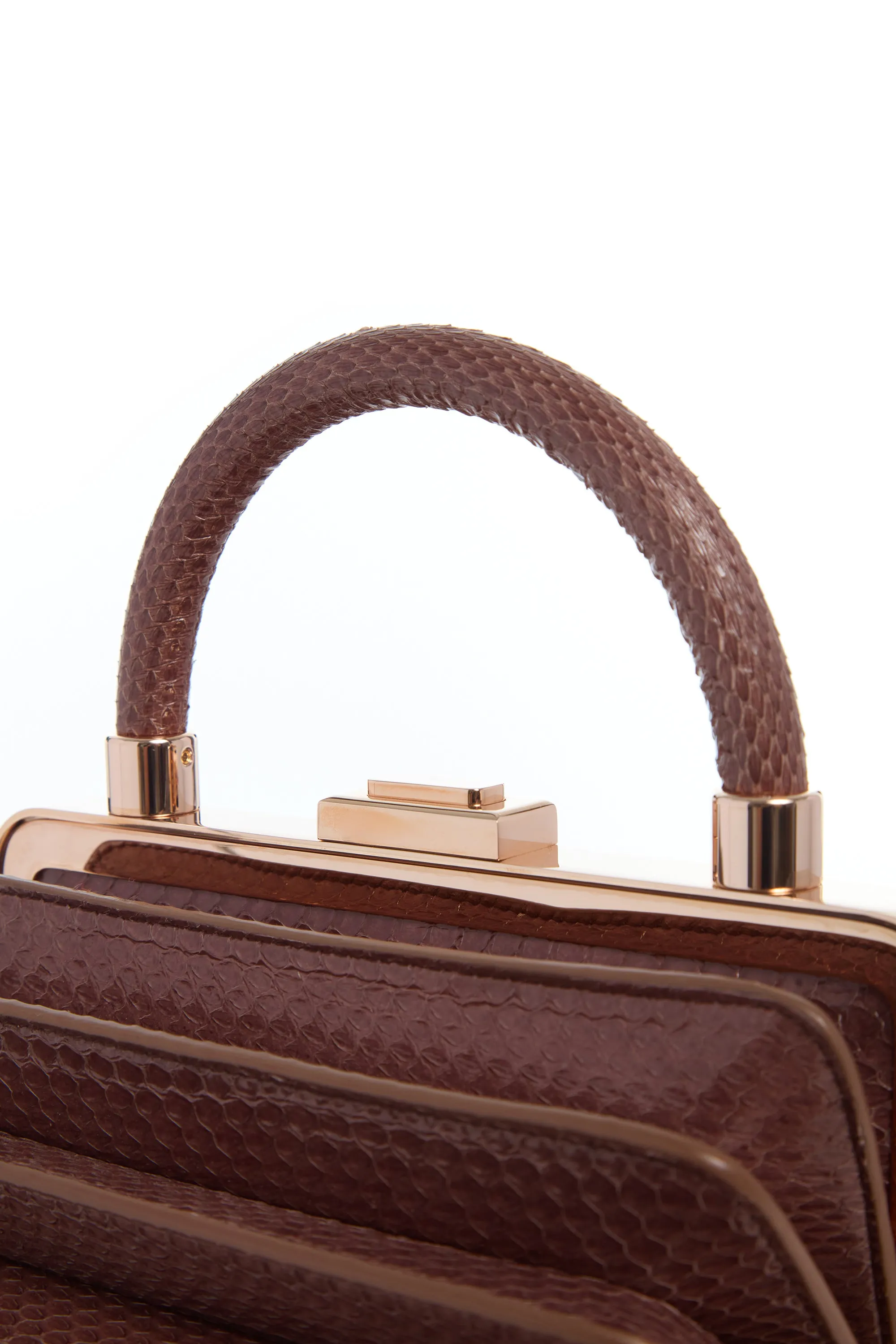 Diana Bag in Chocolate Snakeskin sold by Gabriela Hearst product image thumbnail 4