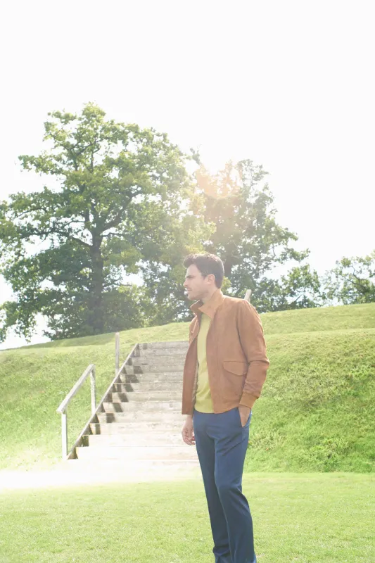 Mens Spring 21 Look 7 made by Gabriela Hearst