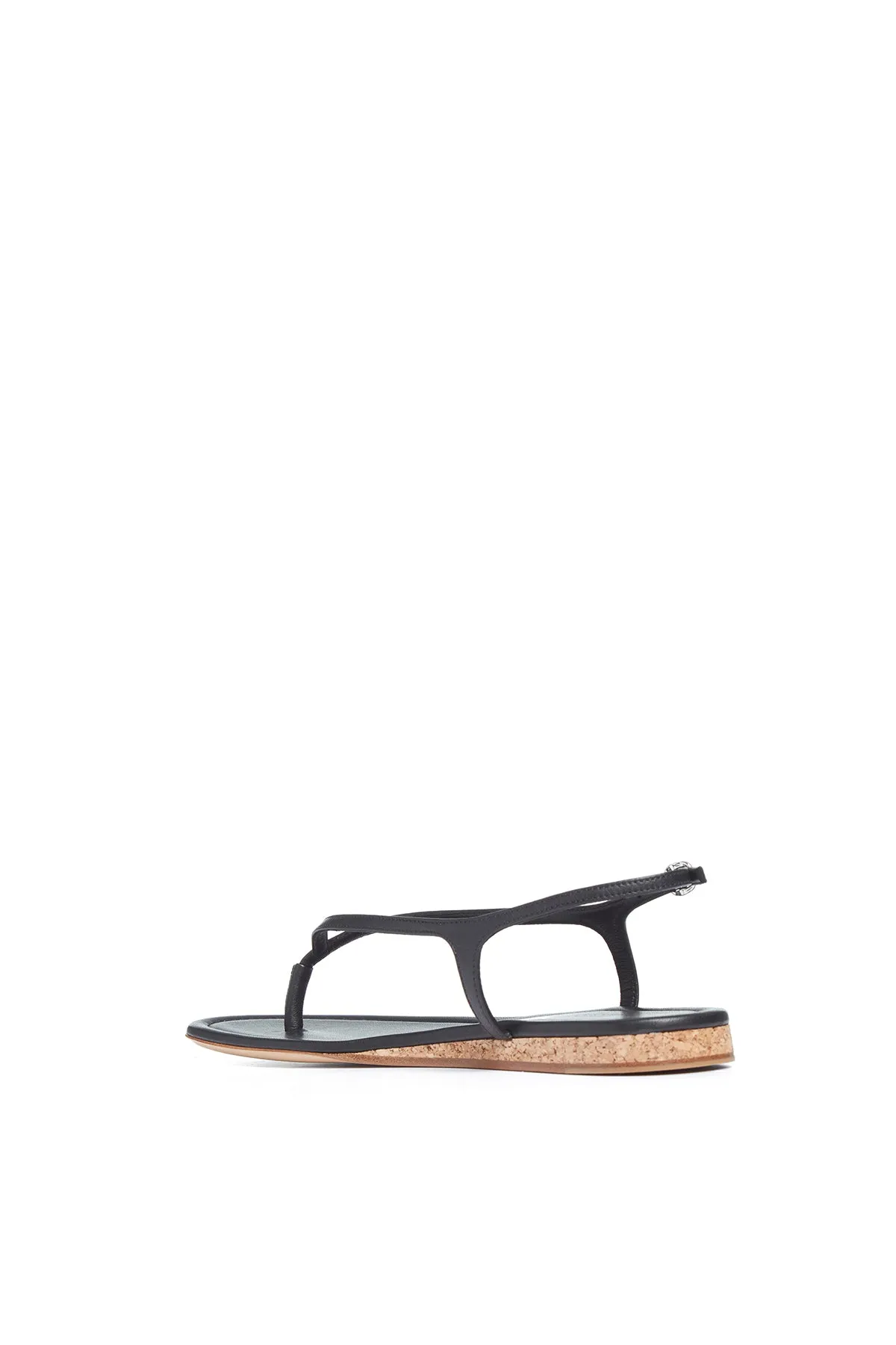 Gia Flat Sandal in Black Nappa Leather sold by Gabriela Hearst product image thumbnail 3