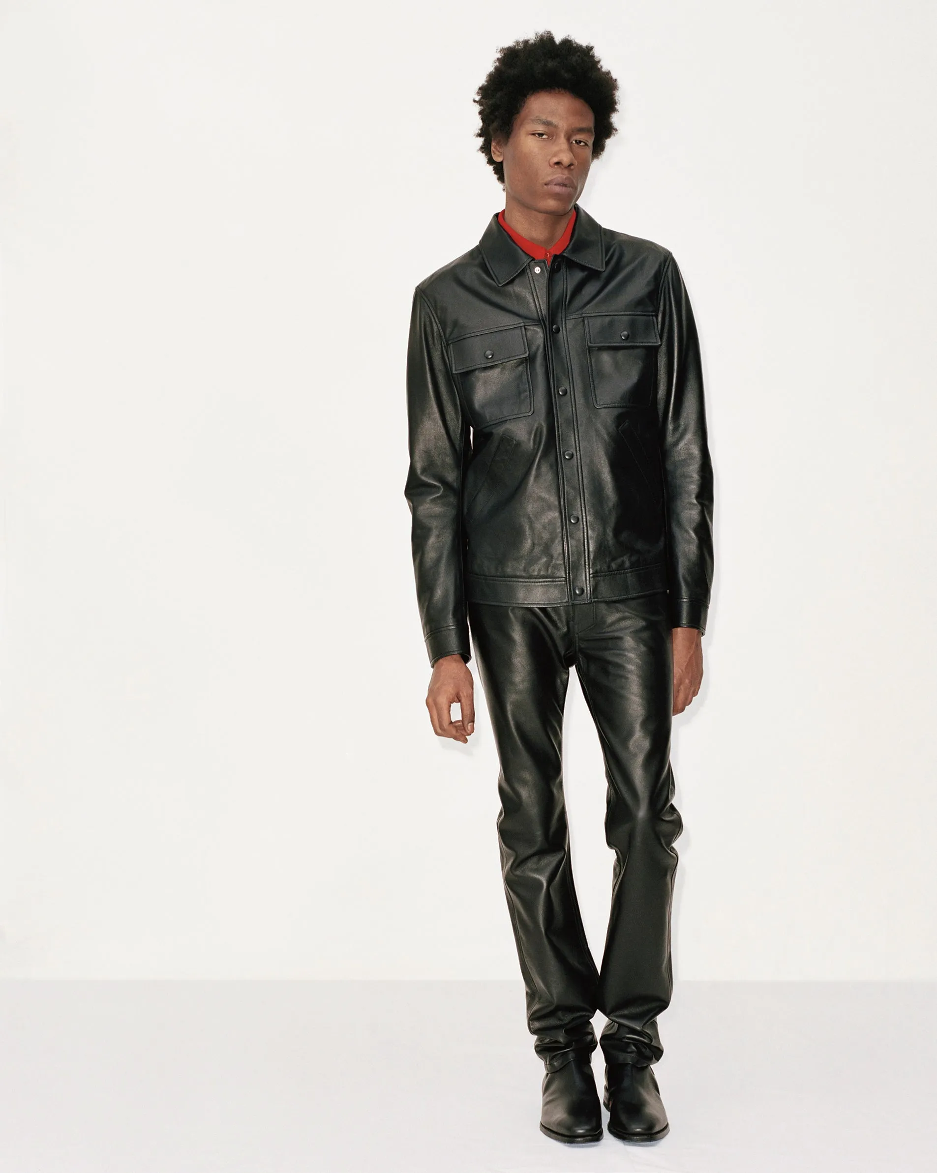 Levy Jacket in Black Nappa Leather sold by Gabriela Hearst product image thumbnail 2