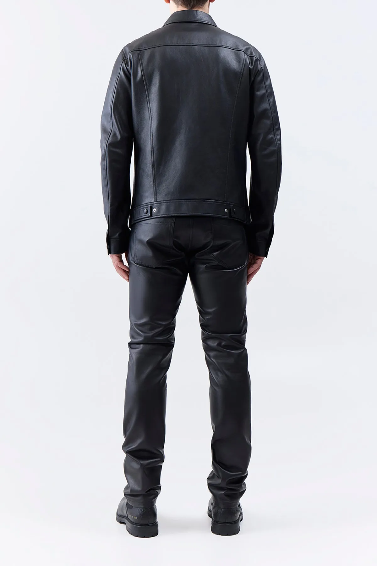 Levy Jacket in Black Nappa Leather sold by Gabriela Hearst product image thumbnail 5