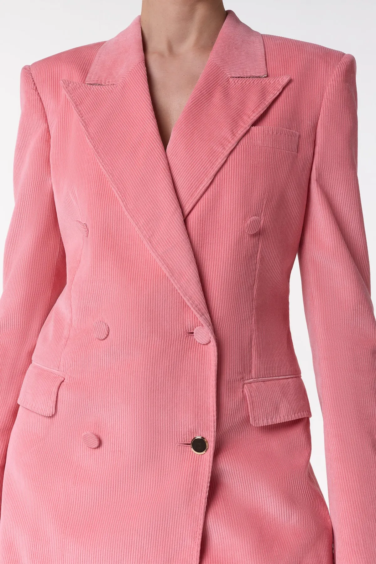 Gavin Blazer in Rosa Sea Island Cotton Corduroy sold by Gabriela Hearst product image thumbnail 2
