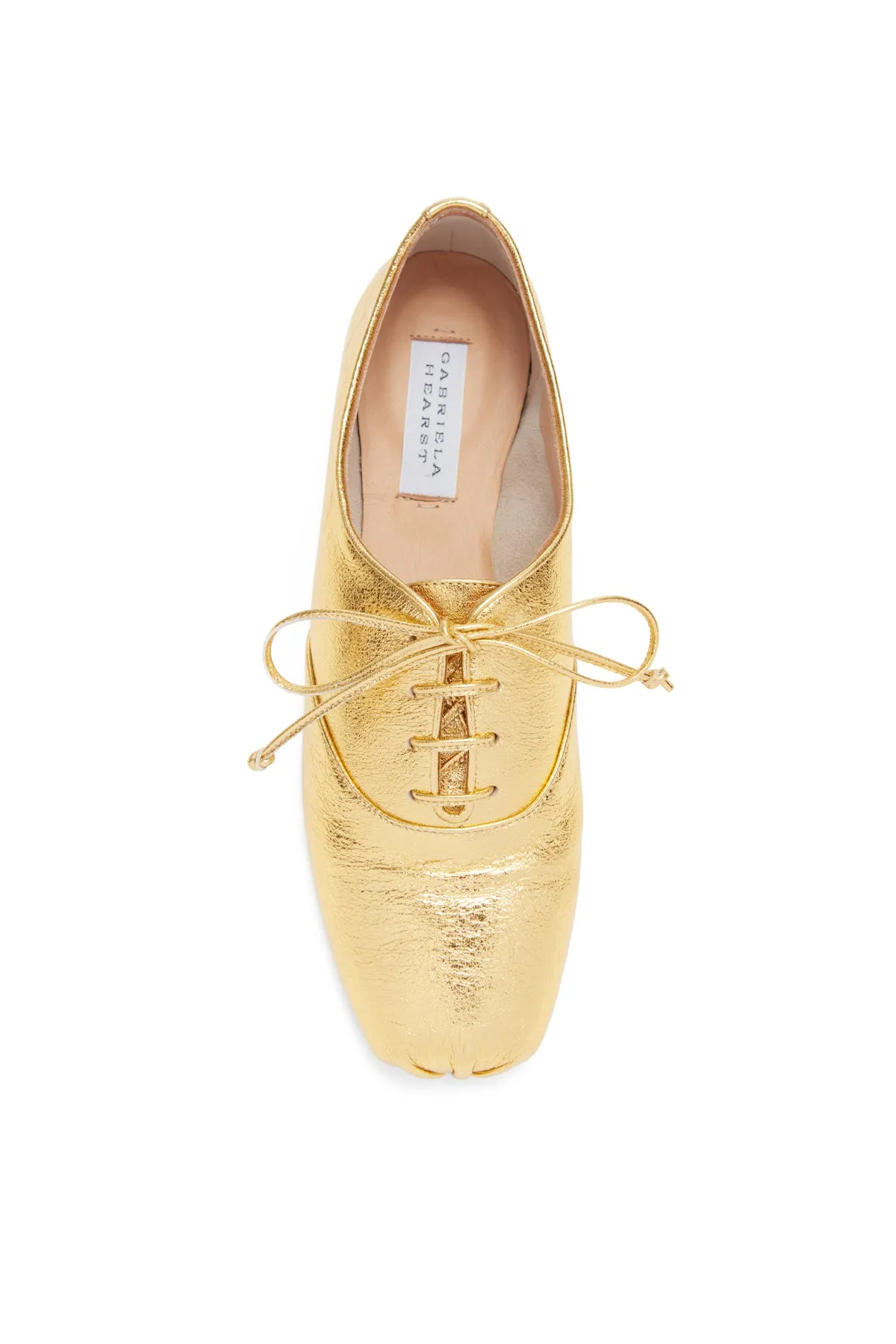 Maya Flat Shoe in Gold Nappa Leather sold by Gabriela Hearst product image thumbnail 4