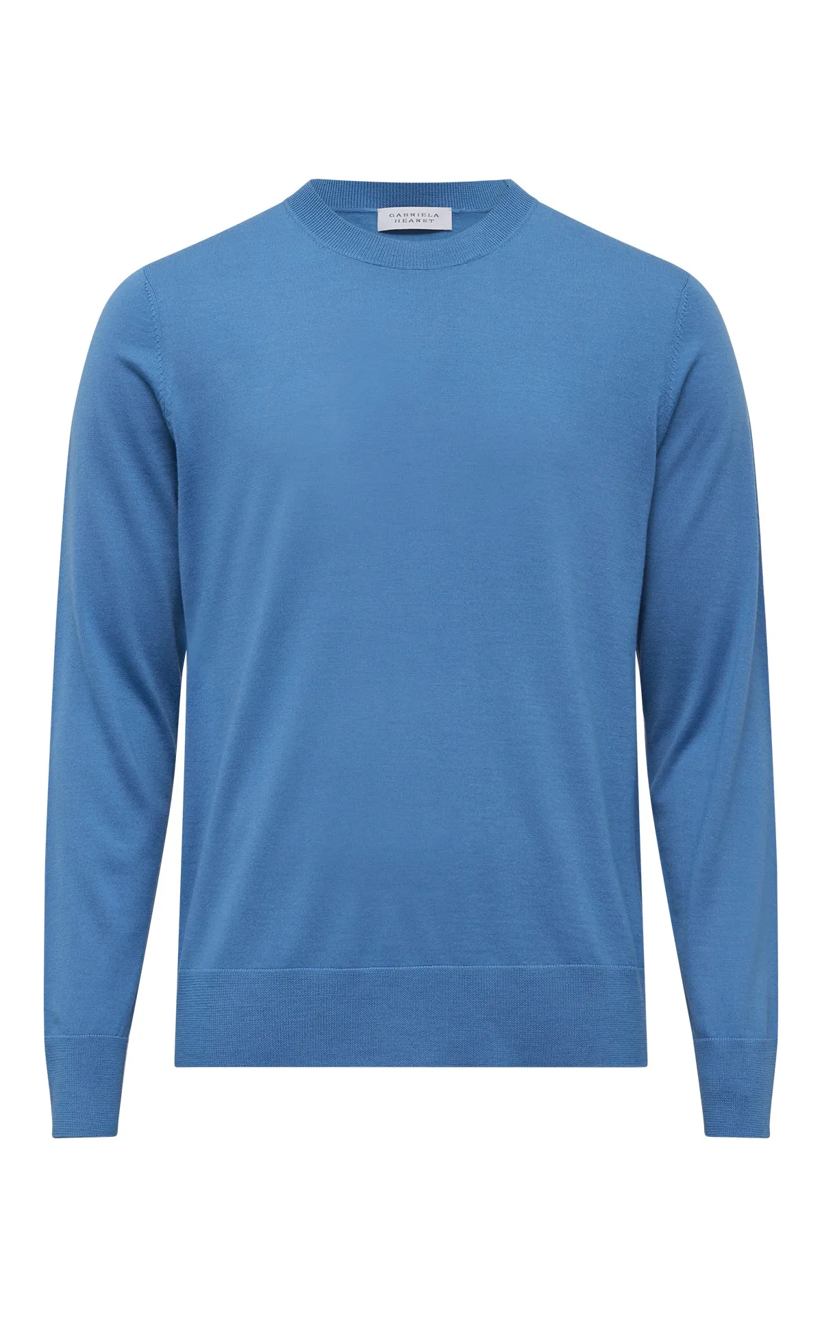 Palco Knit Sweater in Sky Merino Wool sold by Gabriela Hearst