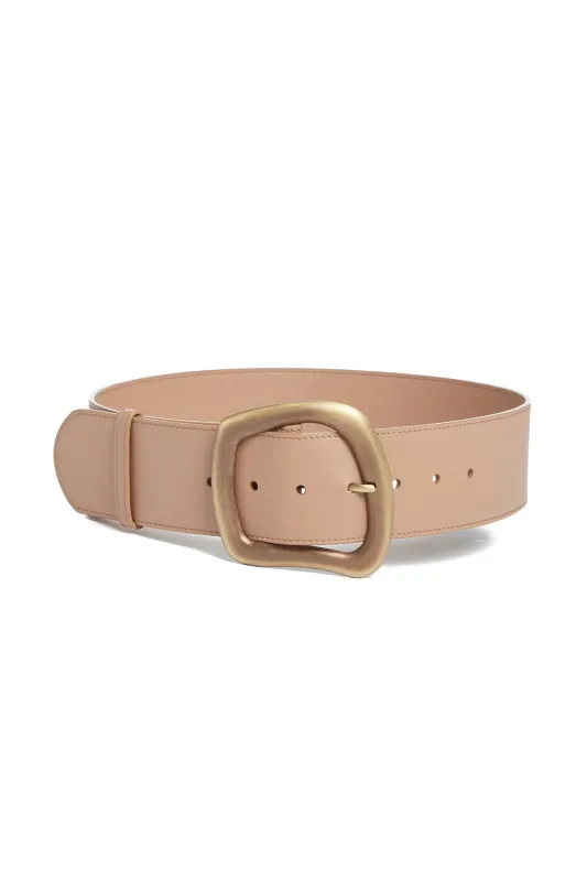 Large Simone Belt in Nude Leather made by Gabriela Hearst