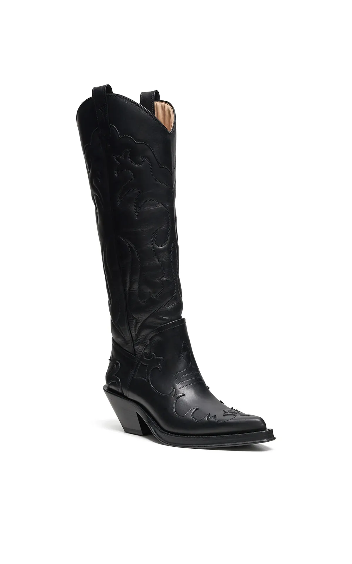 Capitana Cowboy Boot in Black Leather sold by Gabriela Hearst product image thumbnail 3