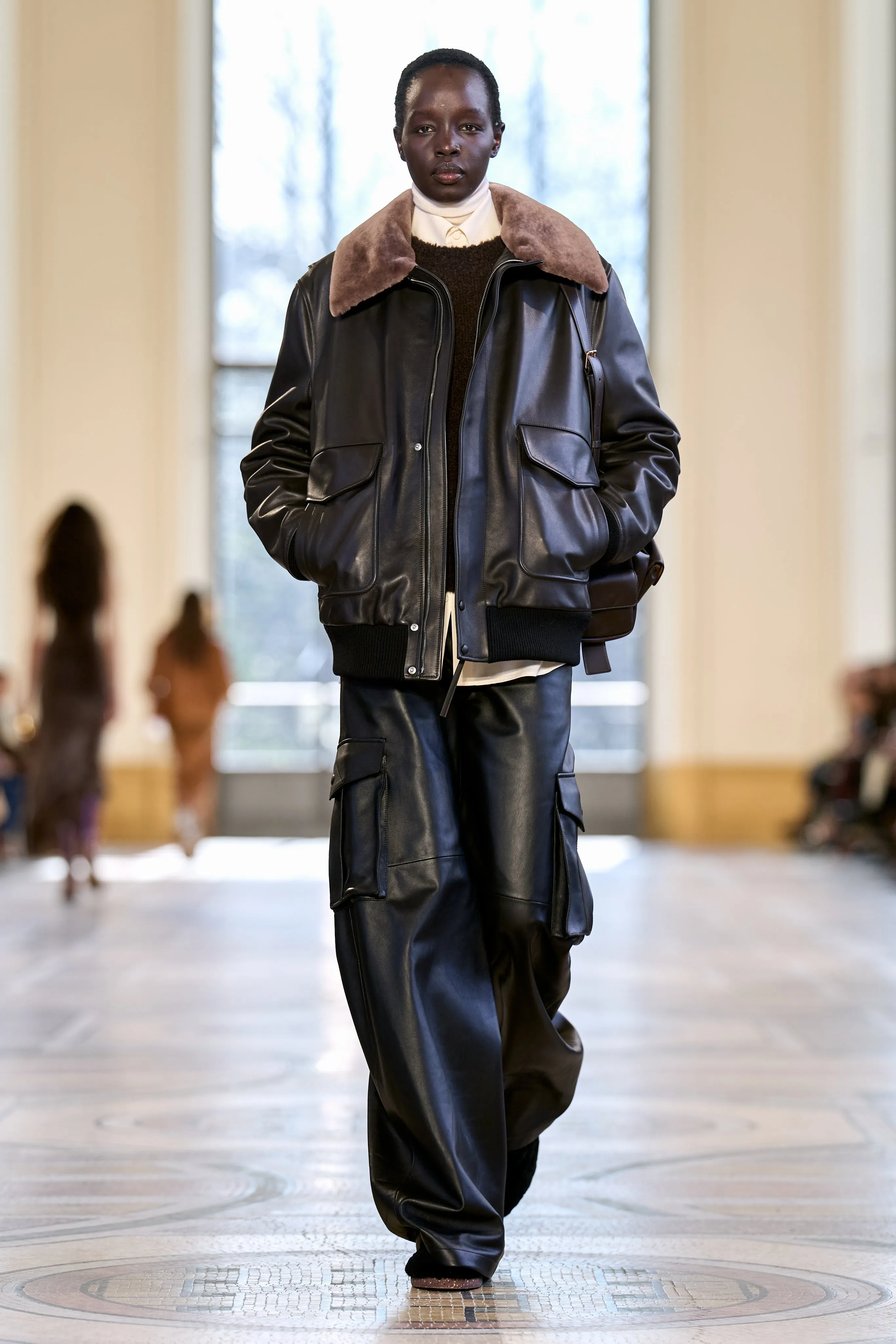 Eos Pant in Black Nappa Leather sold by Gabriela Hearst product image thumbnail 2