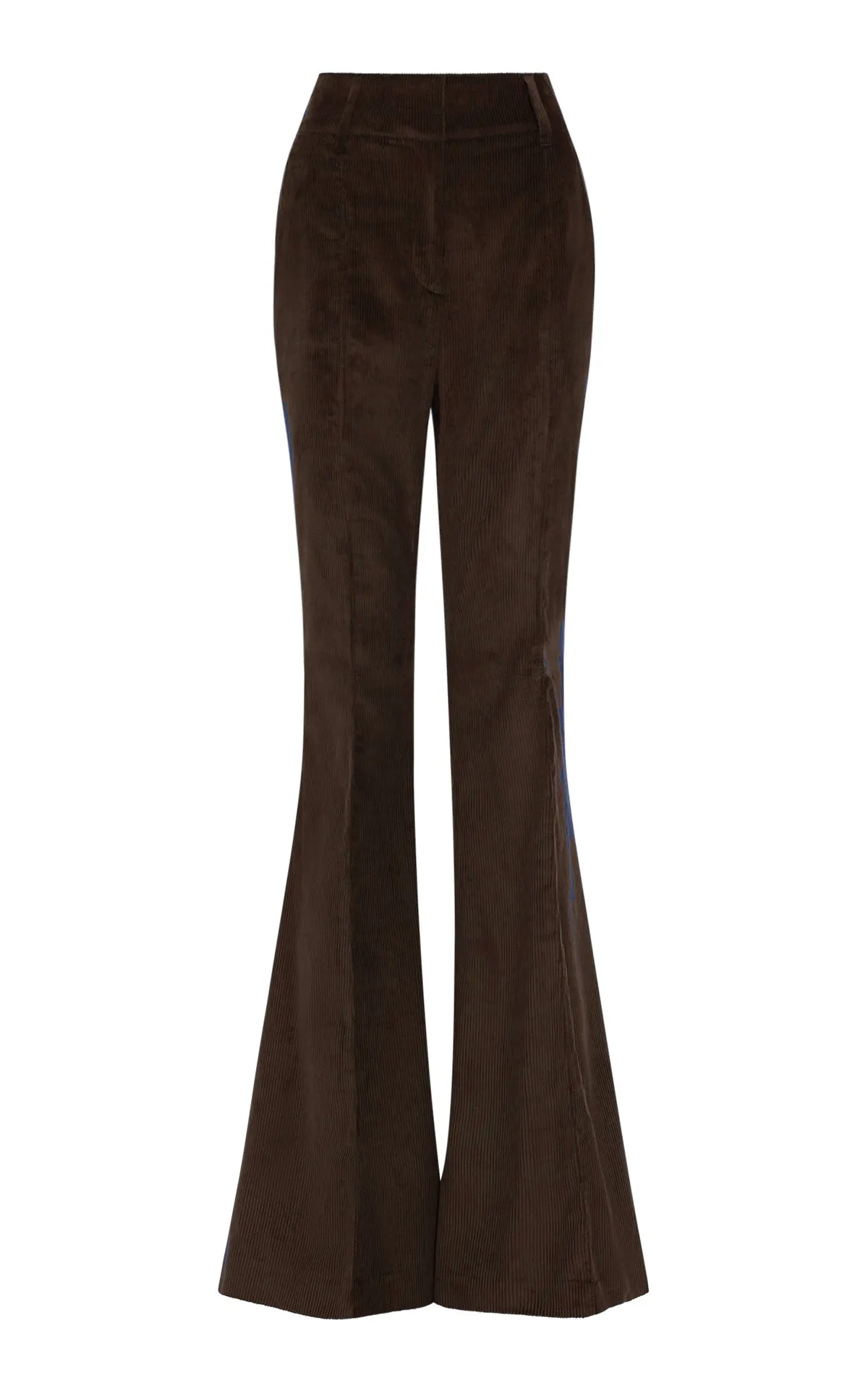 Rhein Pant in Chocolate Cashmere Corduroy sold by Gabriela Hearst