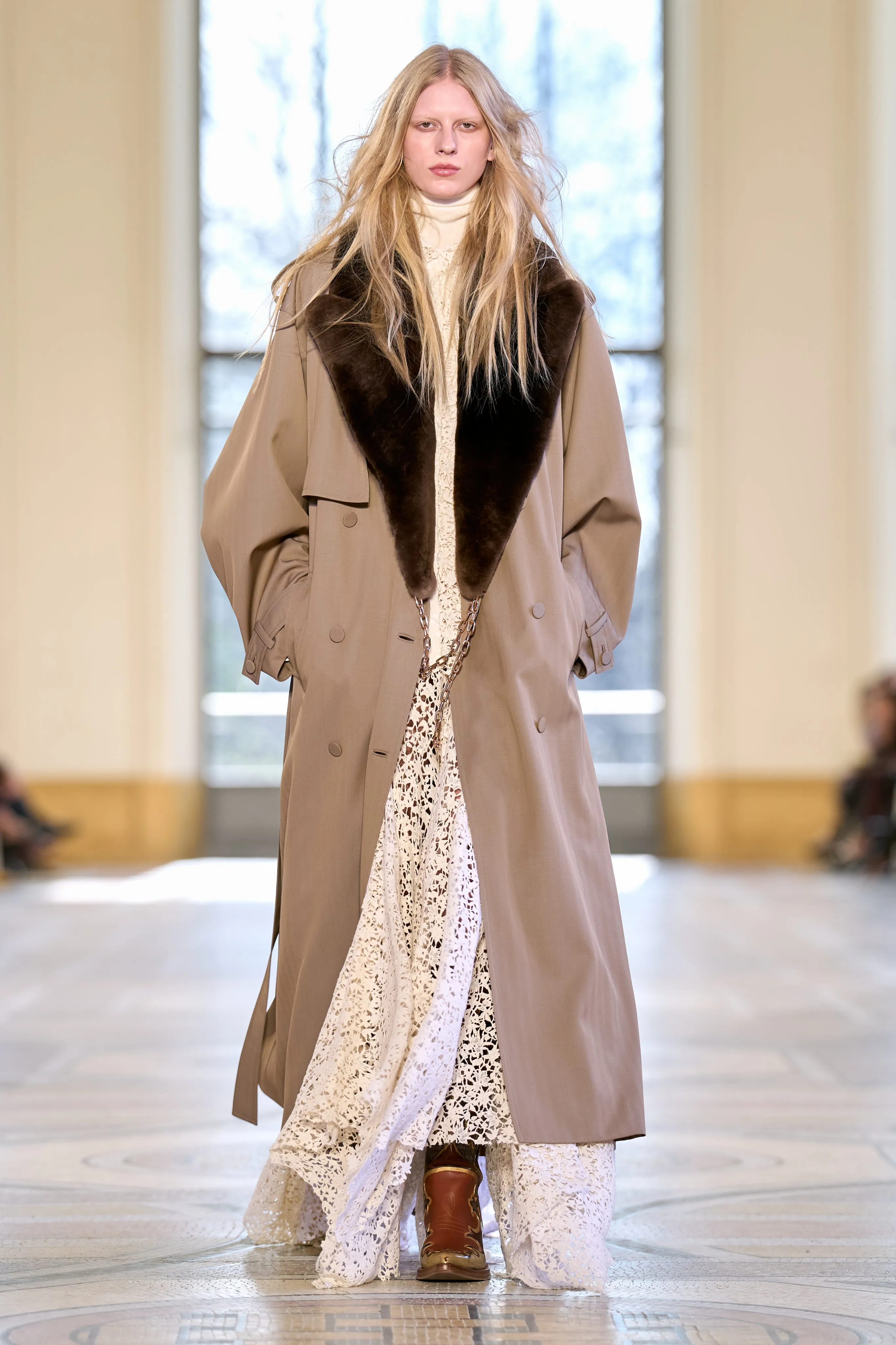 Tellus Trench Coat in Camel Virgin Wool sold by Gabriela Hearst product image thumbnail 2