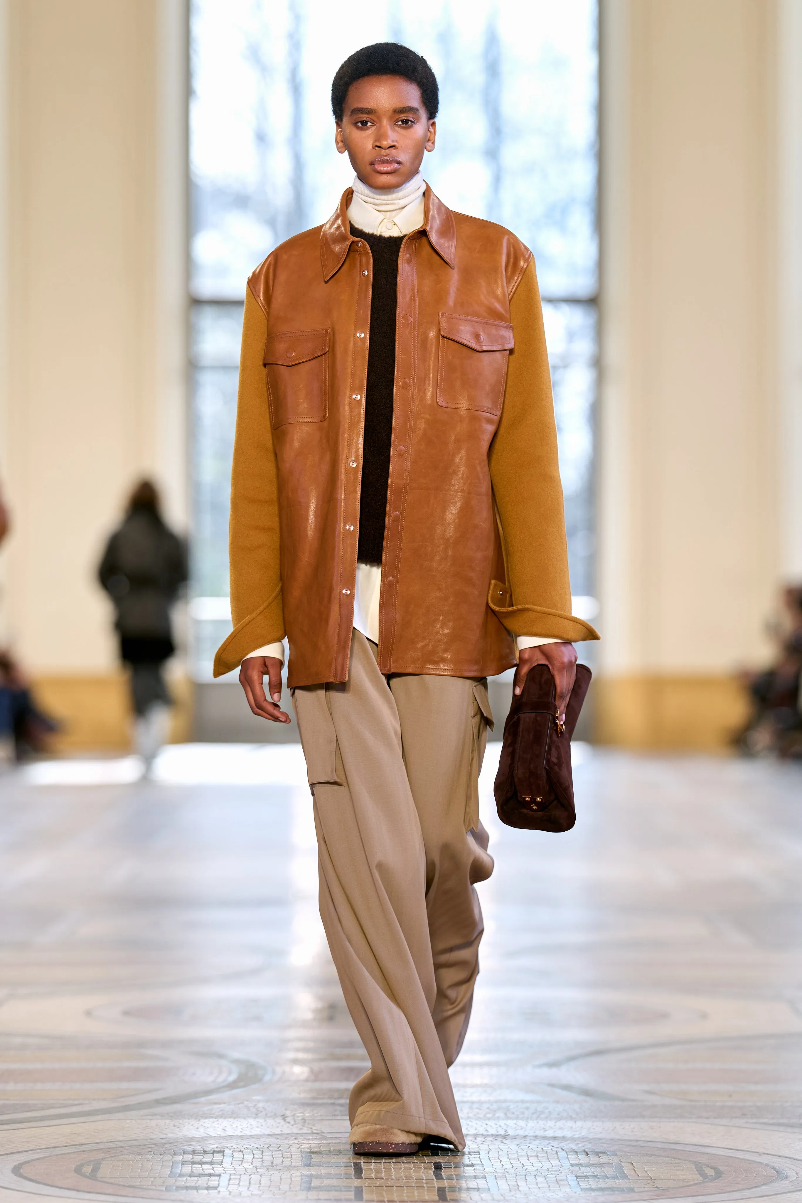 Judie Shirt in Ivory Cashmere Cotton sold by Gabriela Hearst