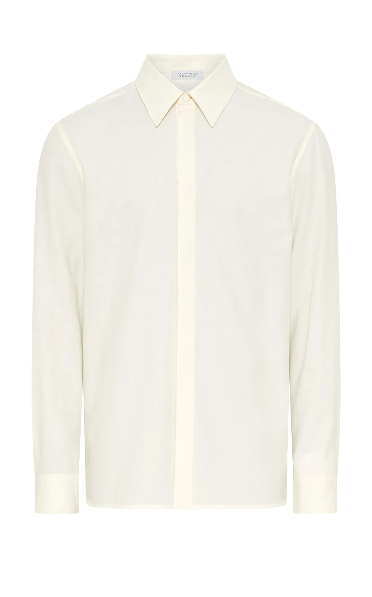 Judie Shirt in Ivory Cashmere Cotton sold by Gabriela Hearst product image thumbnail 2