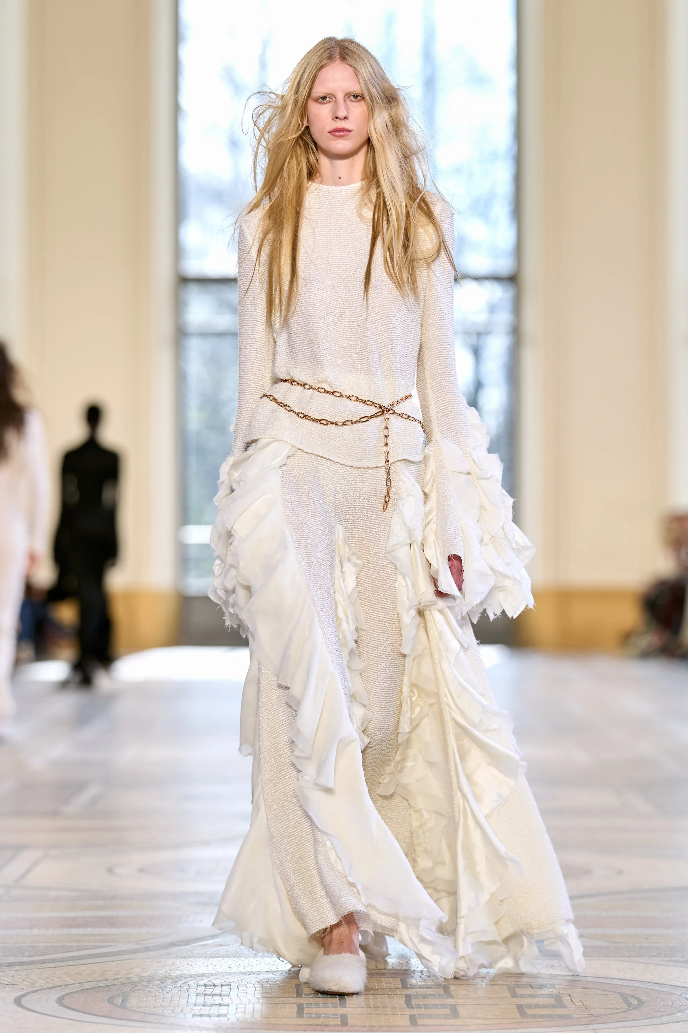 Fawcett Top in Ivory Silk Boucle sold by Gabriela Hearst product image thumbnail 2