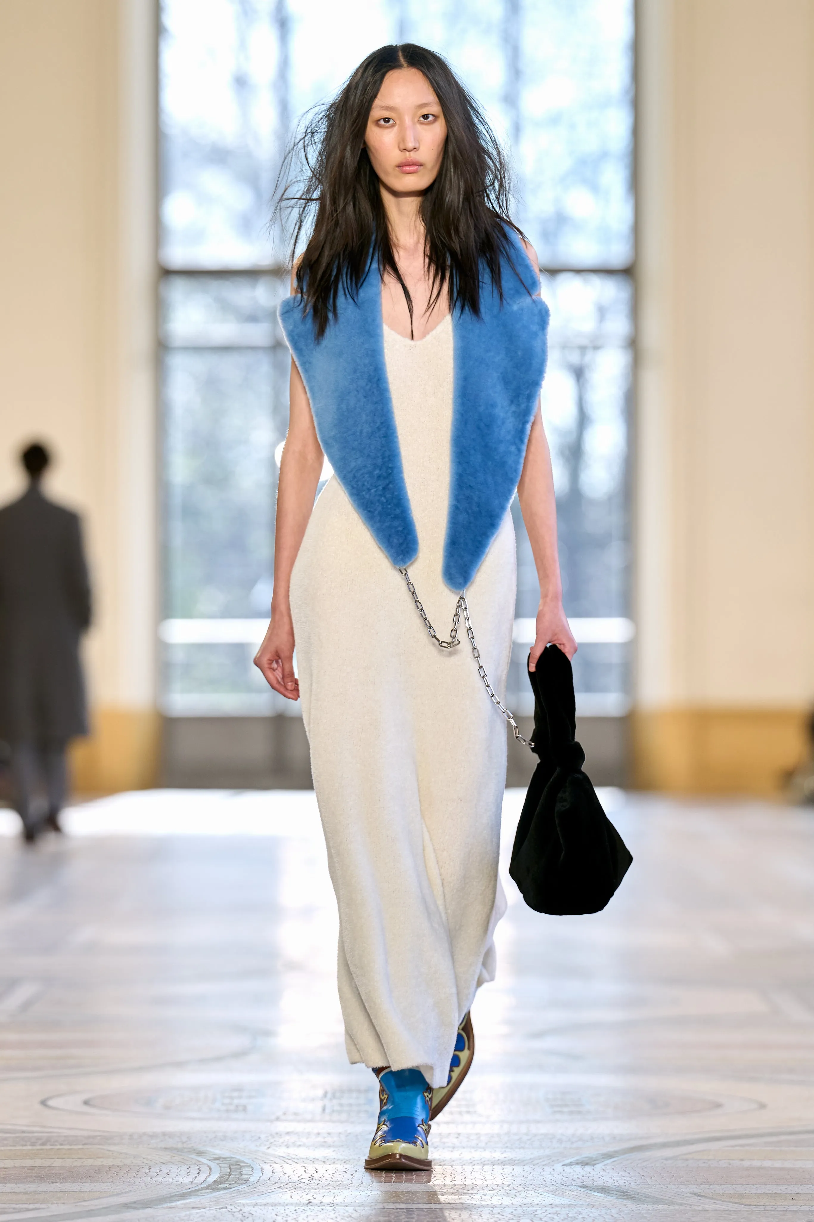 Lady Hall Knit Dress in Ivory Cashmere Silk sold by Gabriela Hearst product image thumbnail 2