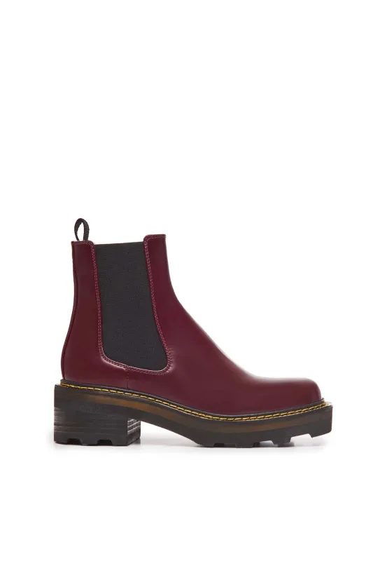 Jil Chelsea Boot in Windsor Wine Leather made by Gabriela Hearst