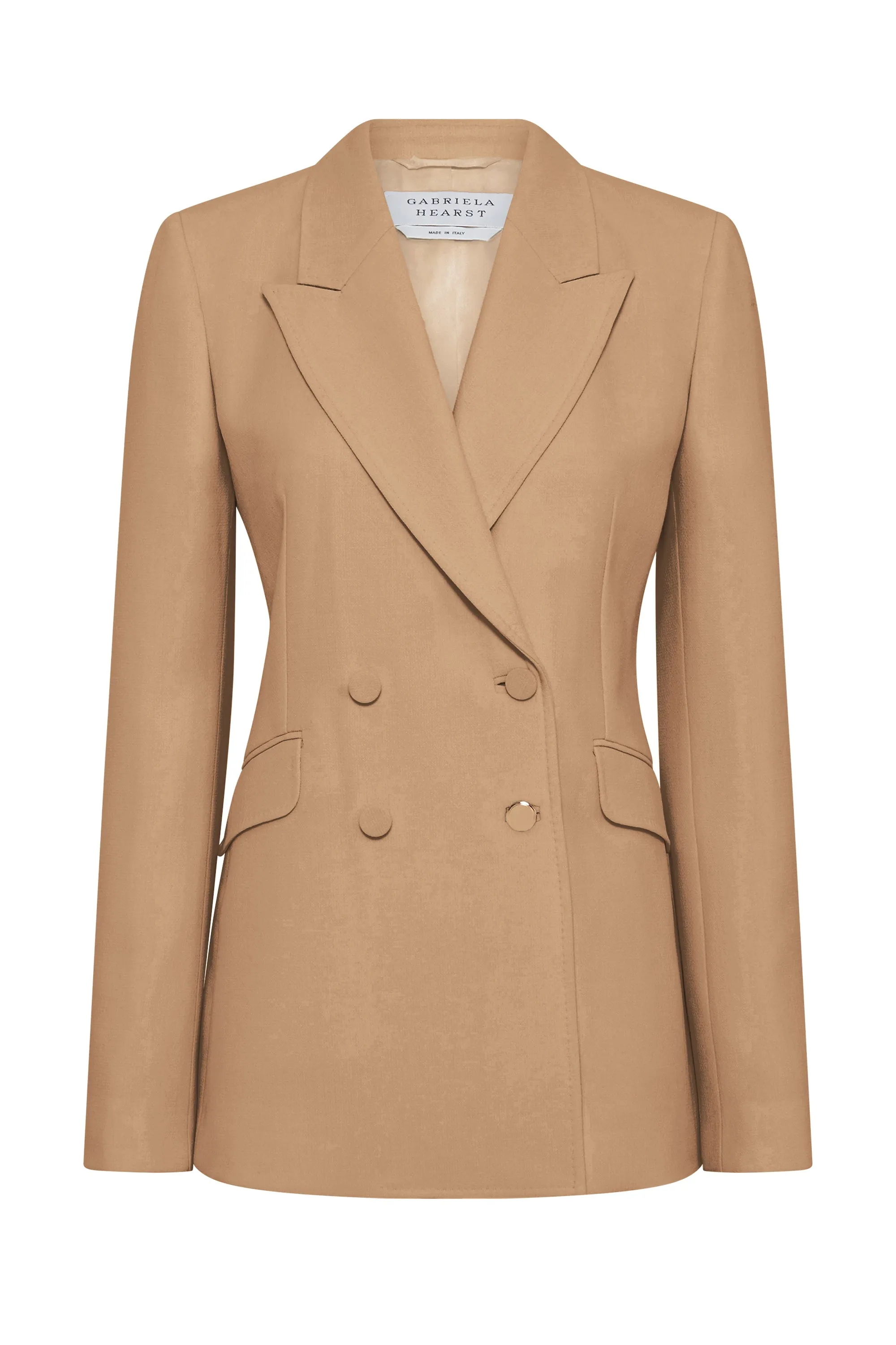 Stephanie Blazer in Camel sold by Gabriela Hearst