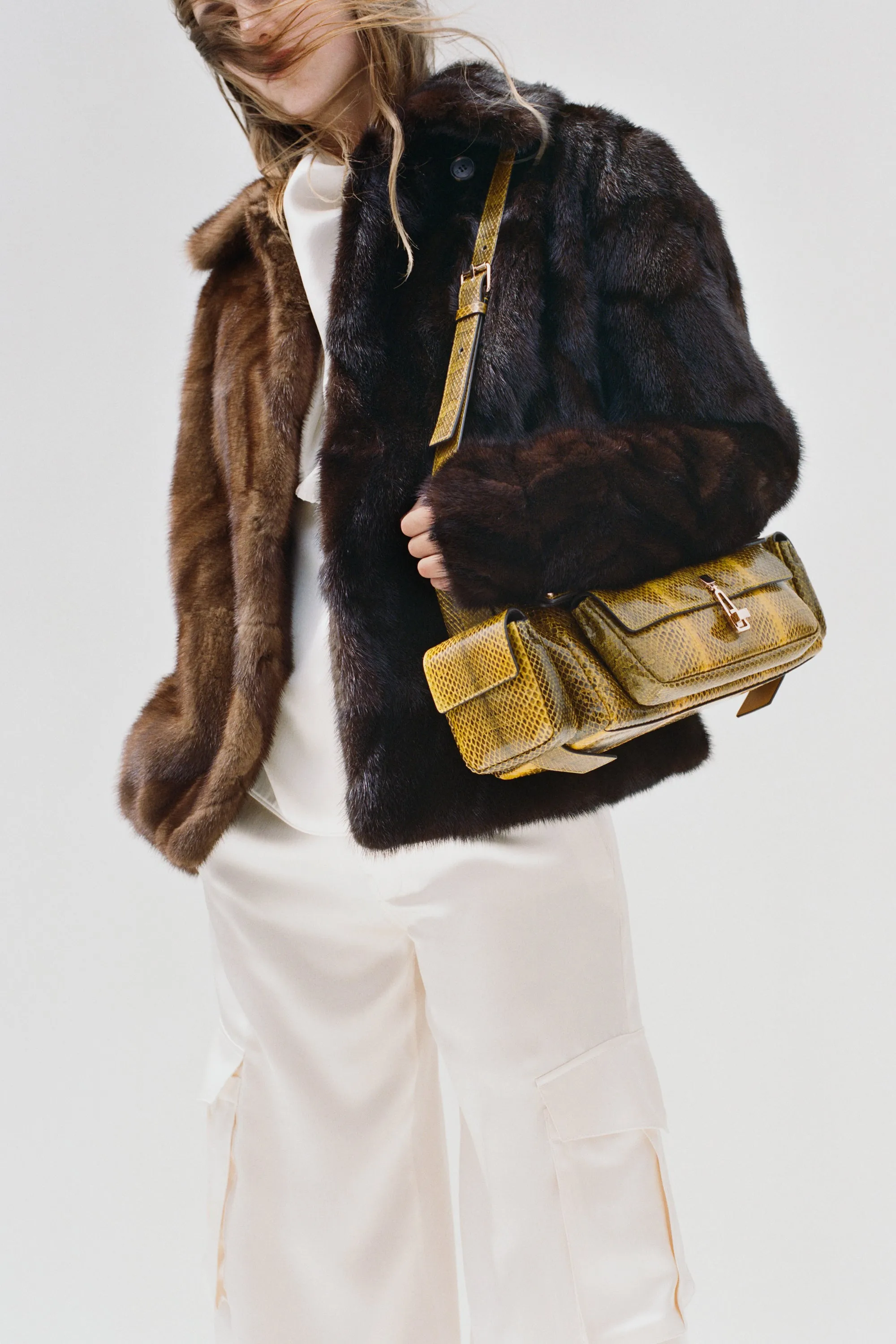 Jebb Bag in Golden Birch Snakeskin sold by Gabriela Hearst product image thumbnail 2