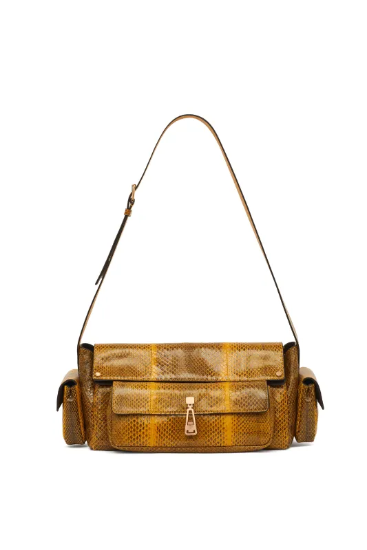Jebb Bag in Golden Birch Snakeskin made by Gabriela Hearst