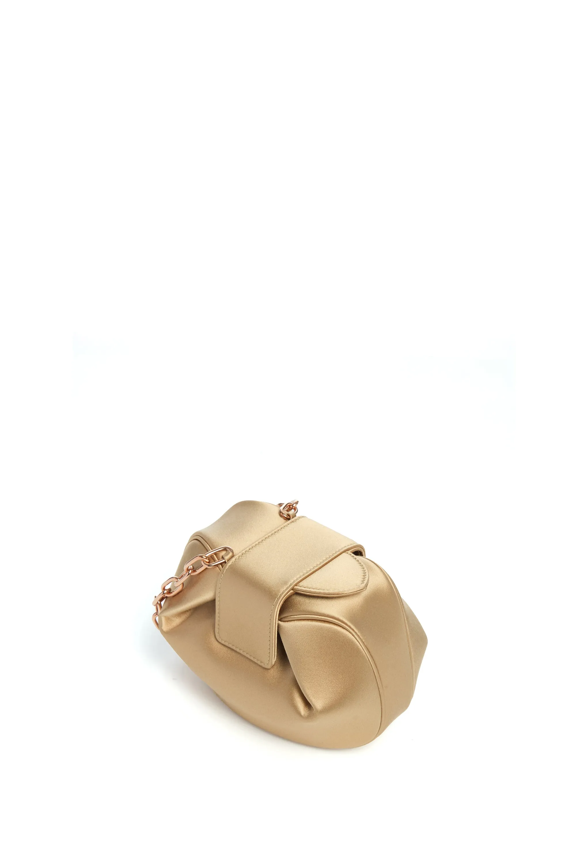 Soft Demi Clutch In Camel Satin sold by Gabriela Hearst product image thumbnail 4