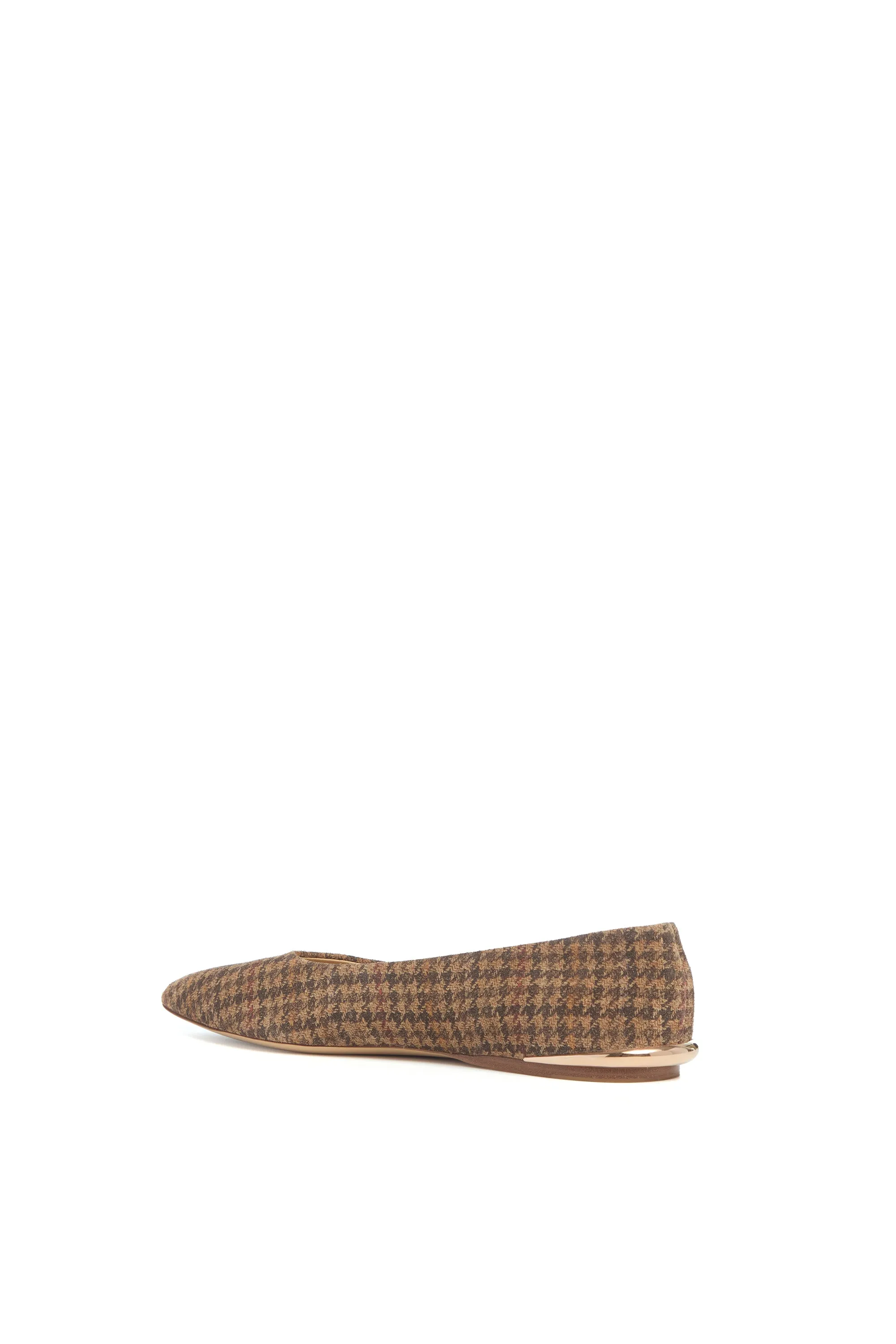 Fleur Flat in Camel Multi Leather Houndstooth sold by Gabriela Hearst product image thumbnail 3